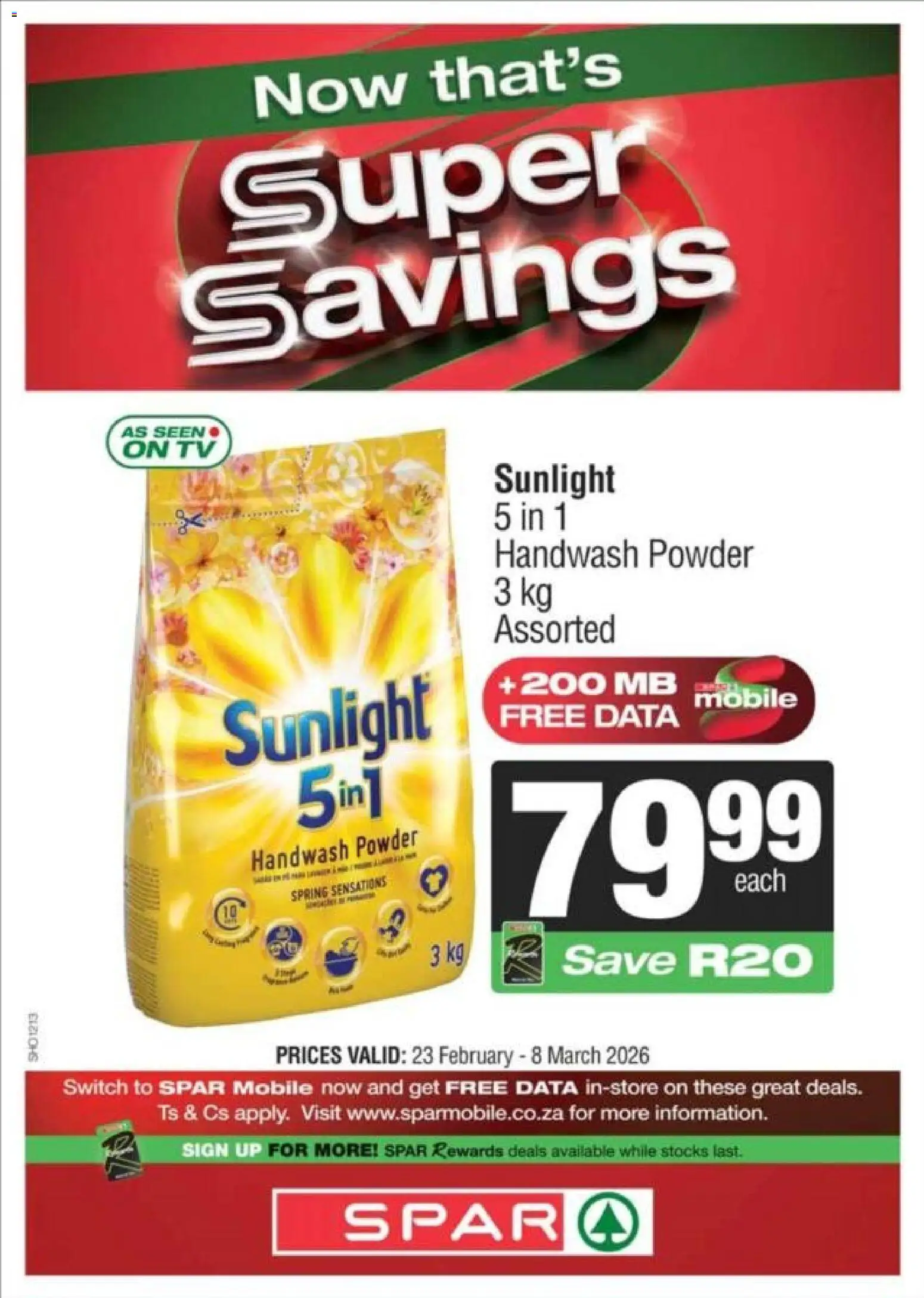 Spar Specials (23/02/2026 - 08/03/2026) Online