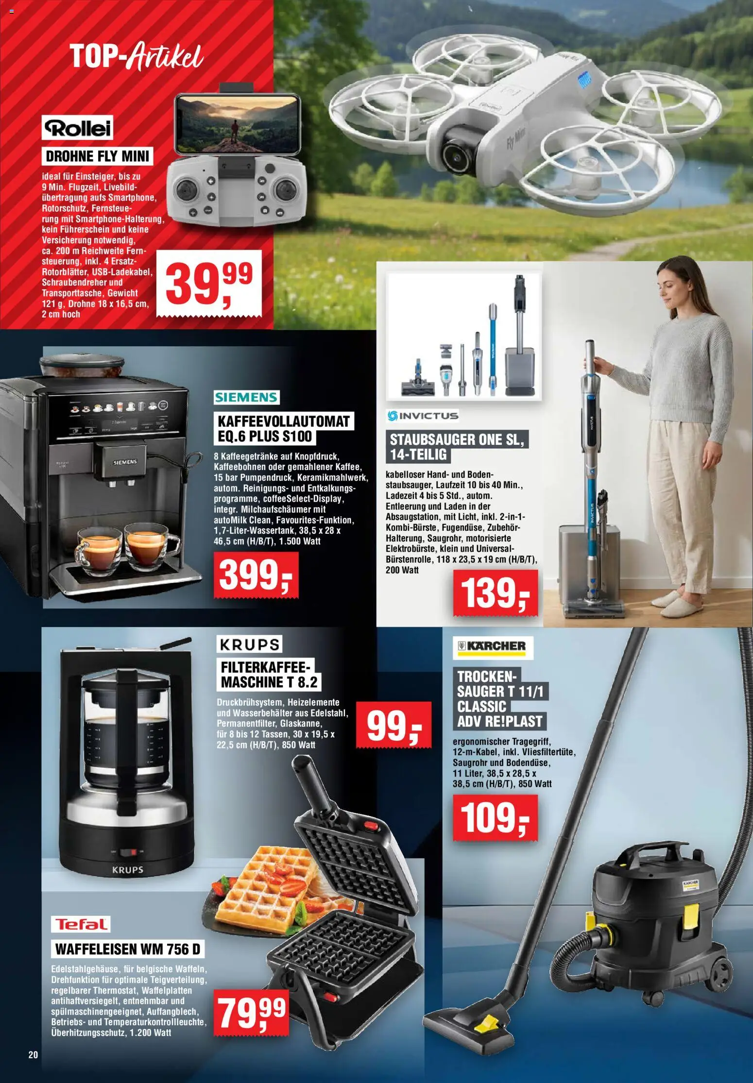 Handelshof Prospekt – gültig ab 15.10.2026 | Seite: 20 | Produkte: Siemens, Krups, Staubsauger, Kaffeevollautomat