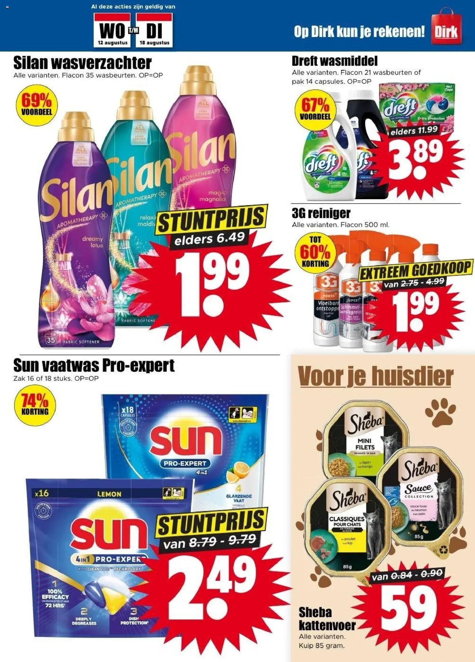 {H1} | Pagina: 21 | Producten: Wasmiddel, Wasverzachter, Lotus, Kattenvoer