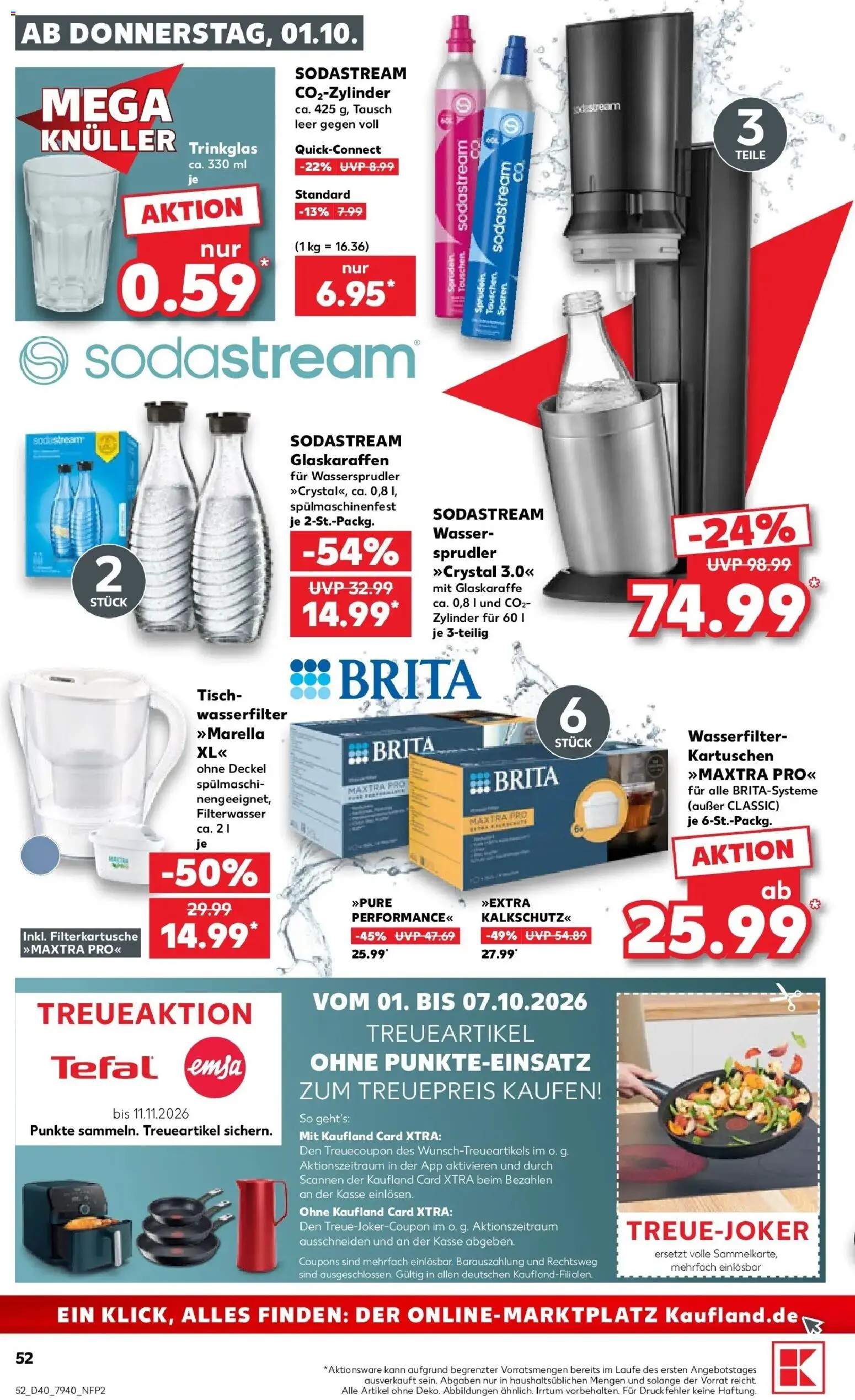 Prospekt Kaufland ab 28.09.2026 » Angebote Online zum Blättern | Seite: 62 | Produkte: Tisch, Wasser, Sodastream