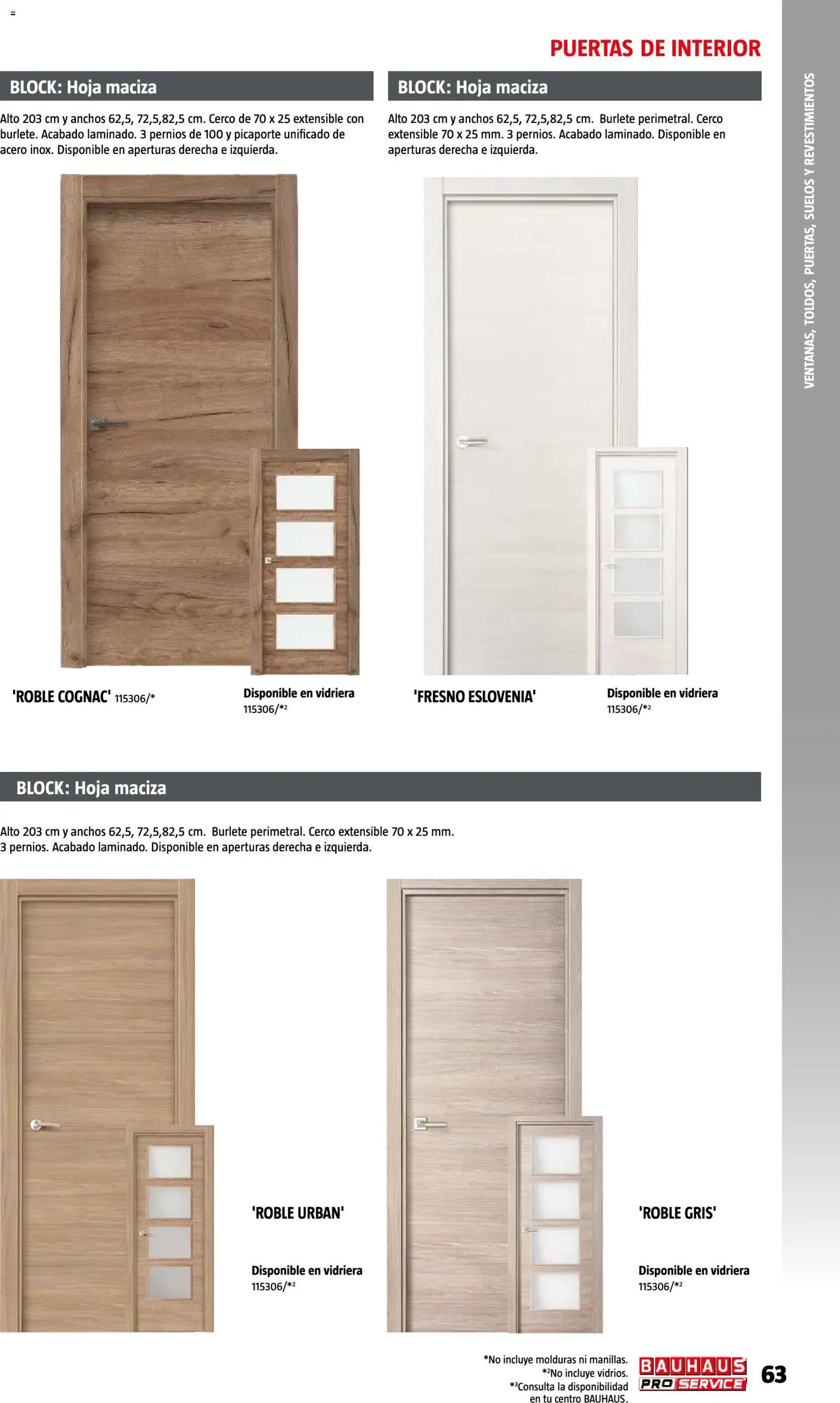Bauhaus ProService │ válido desde el 11/05/2026 | Página: 63 | Productos: Puertas