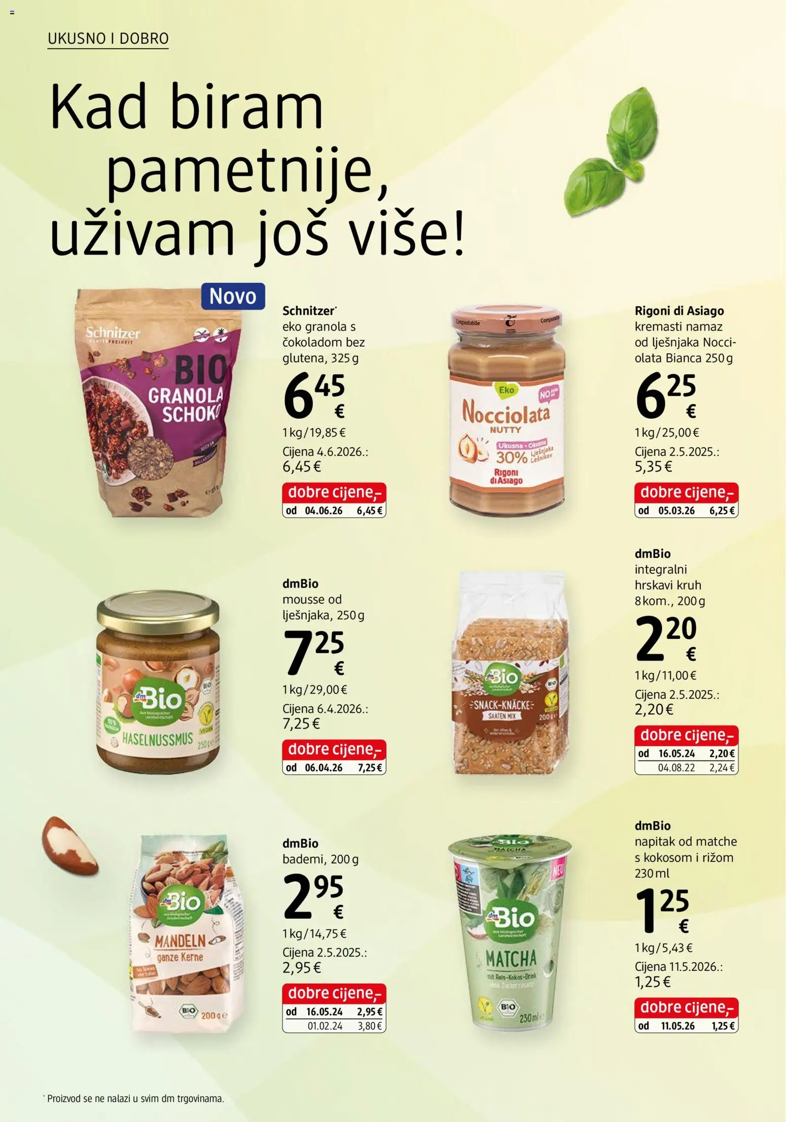 DM katalog | vrijedi od 01.08.2026 | Stranica: 30 | Proizvodi: Kruh, Namaz
