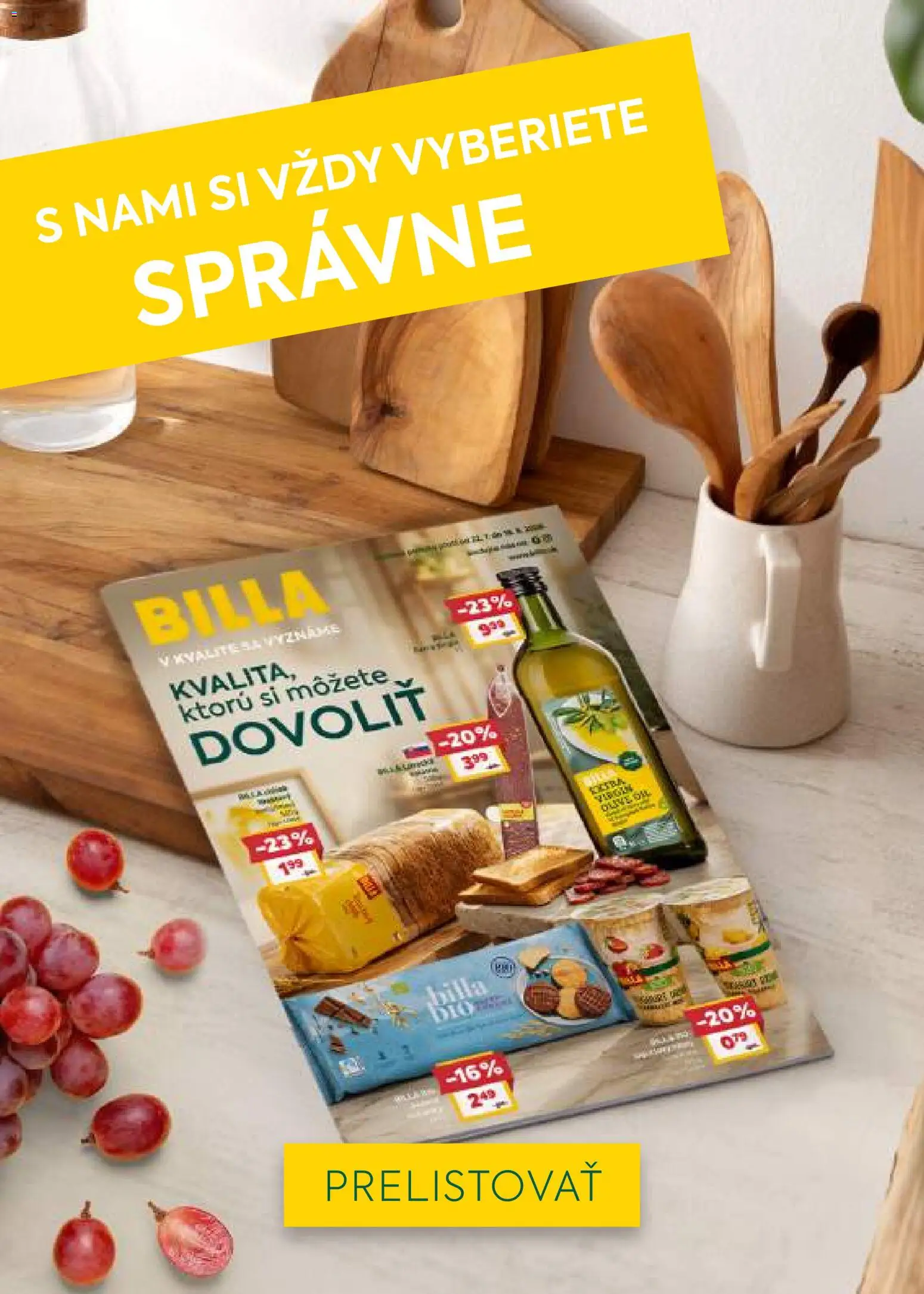 Nové Billa akcie – leták je platný od 05.08.2026 | Strana: 29 | Produkty: Maslo, Jogurt, Sušienky