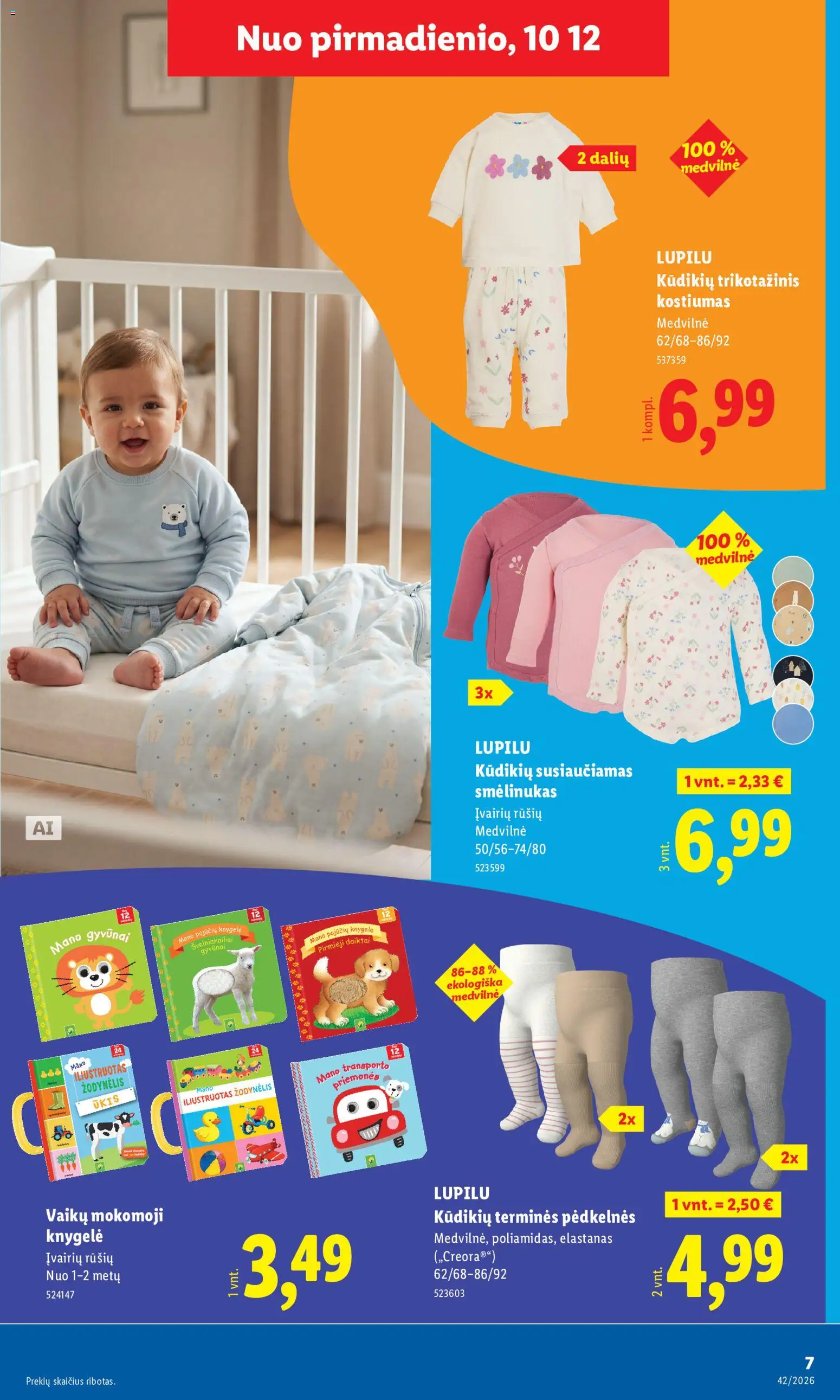 LIDL akcijos nuo 2026.10.12 | Puslapis: 7 | Prekių: Pėdkelnės, Kostiumas