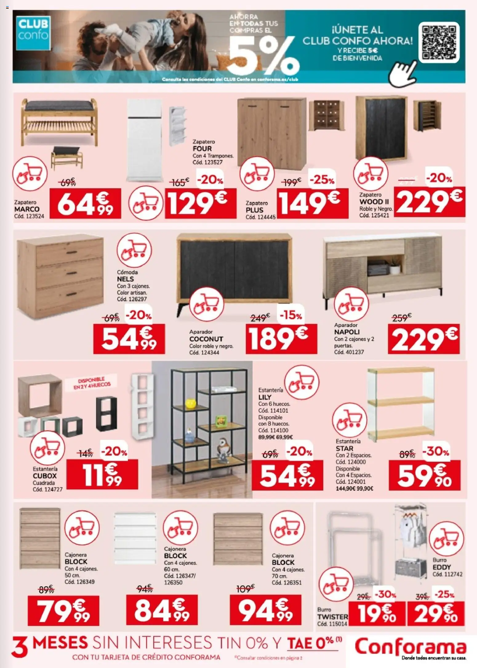 Conforama folleto │ válido desde el 26.03.2026 | Página: 11 | Productos: Zapatero, Marco, Cajonera, Aparador
