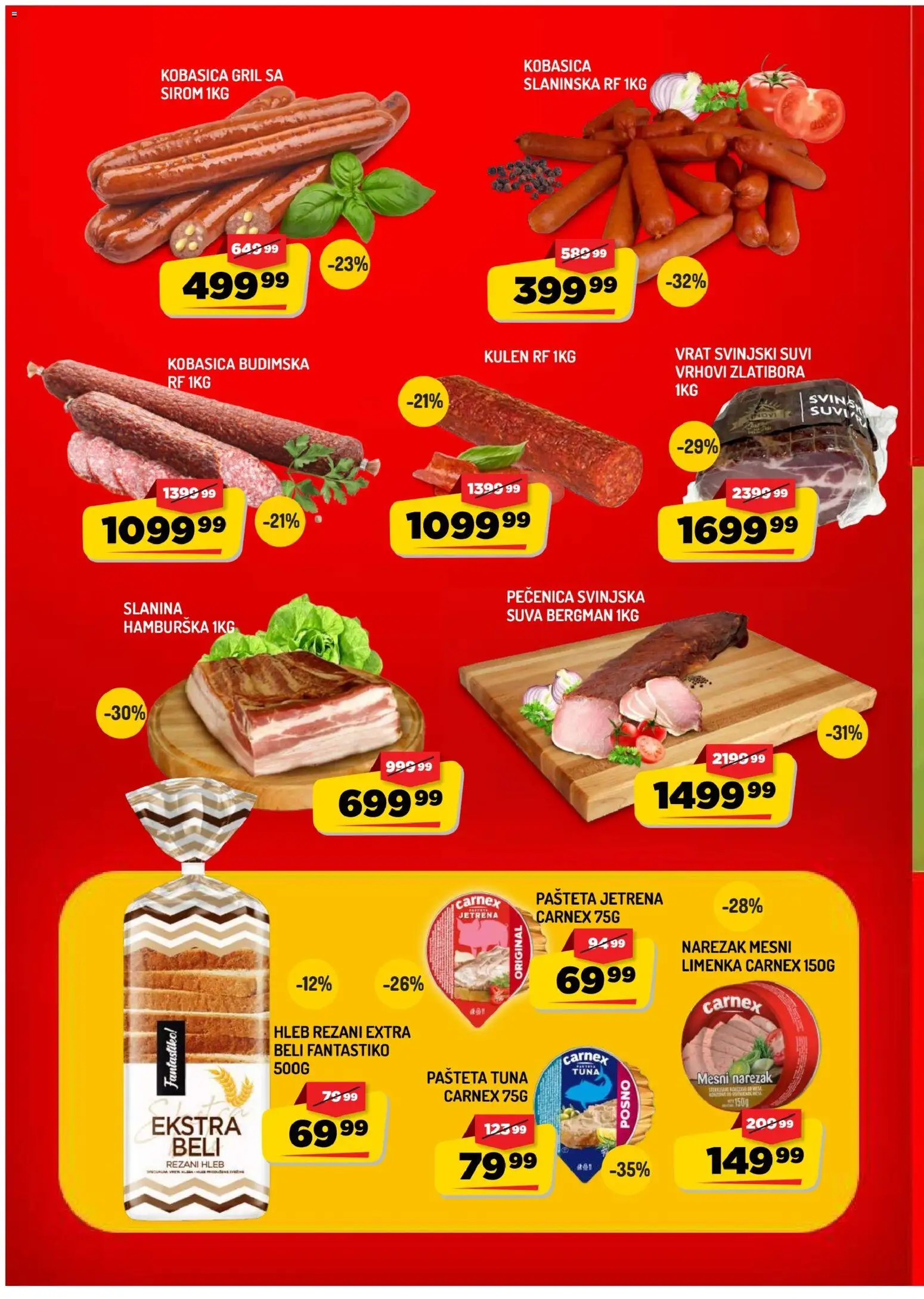 Aman katalog - važi od 14.08.2026 | Strana: 6 | Proizvode: Rezani hleb, Kulen, Narezak, Vrat
