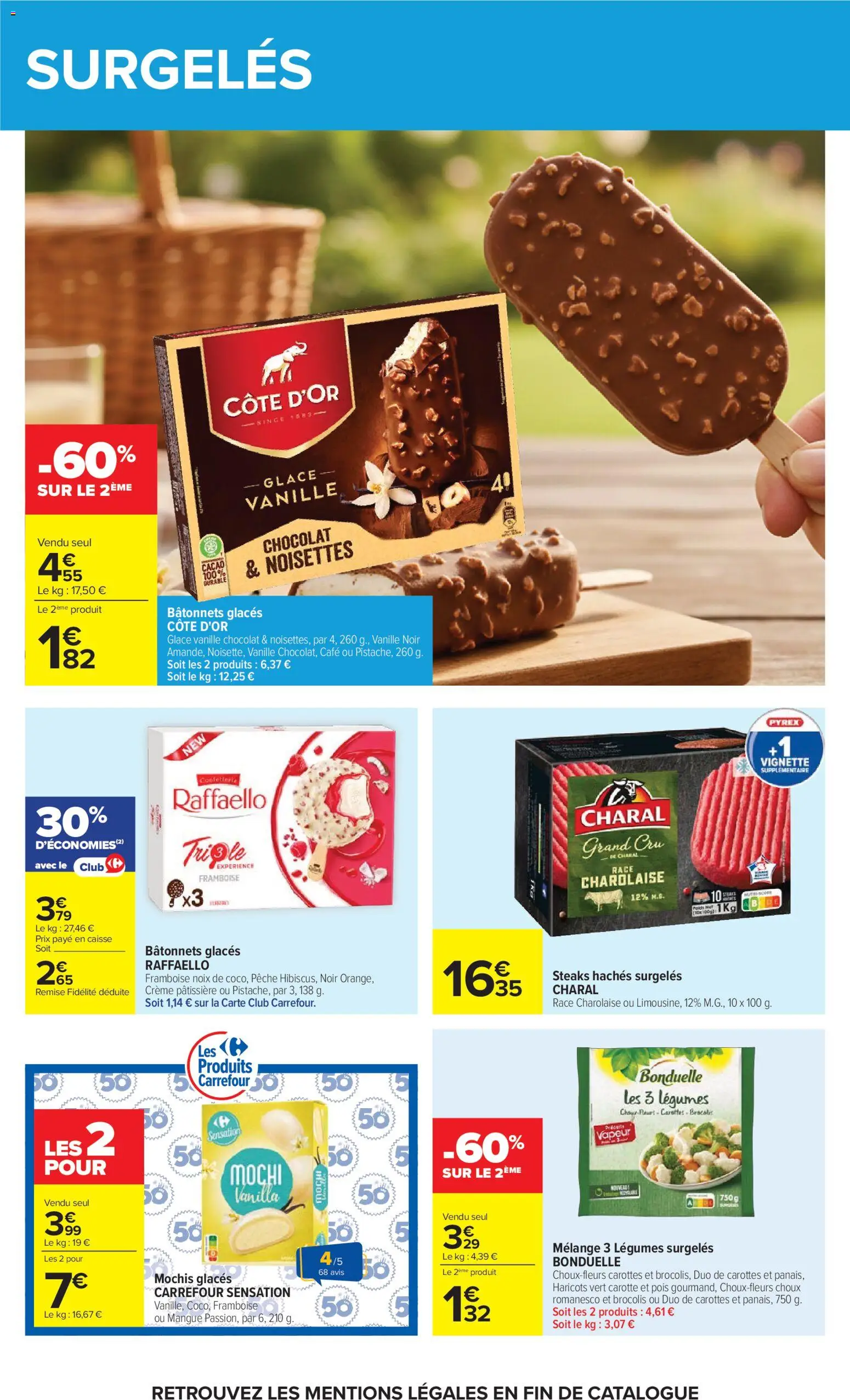 {H1} | Page: 29 | Produits: Glaces, Framboise, Pêche, Glace vanille