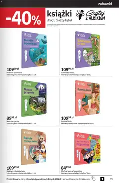 Pogląd oferty "Empik promocje" - ważna od 29.07.2026 | Strona: 59 | Produkty: Książki