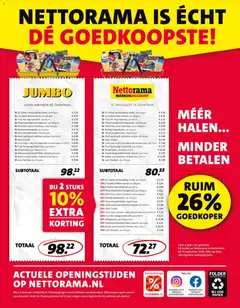 Nettorama folder - Voorbeeld van een folder van Nettorama, geldig van 28-09-2026 | Pagina: 39 | Producten: Robijn, Fles, Zak, Mars