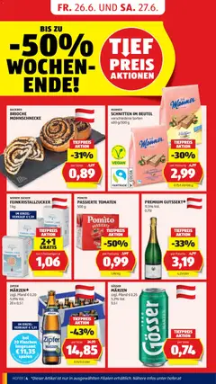Hofer Flugblatt ab 26.06.2026 gültig | Seite: 8 | Produkte: Zucker, Tomaten