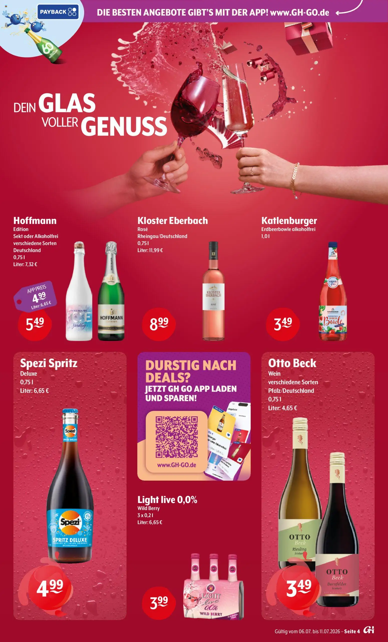 Getränke Hoffmann - Hamburg – gültig ab 06.07.2026 | Seite: 4 | Produkte: Sekt, Wein