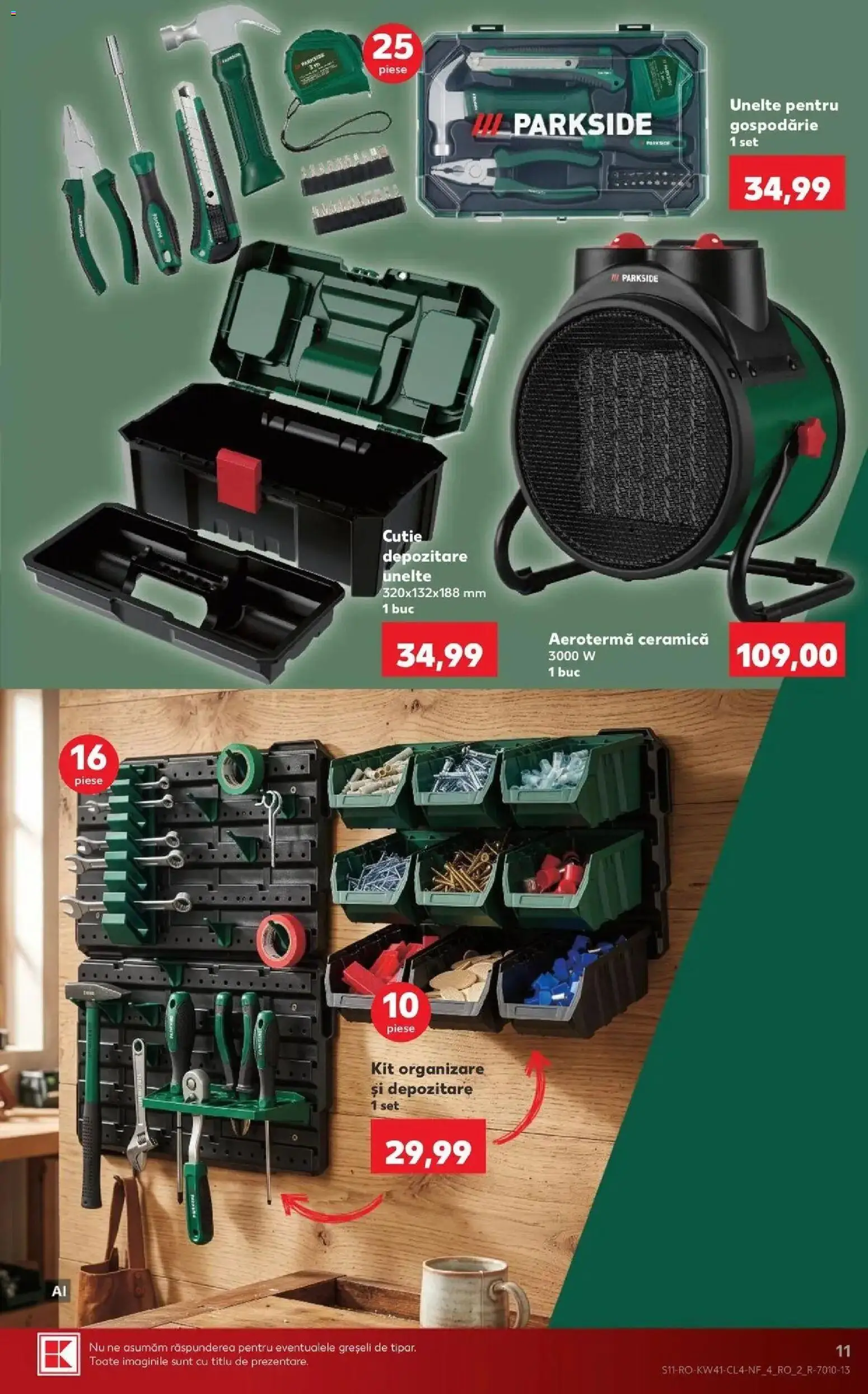 Noul catalog Kaufland – valabil de la 07.10.2026 | Pagină: 11 | Produse: Parkside, Cutie, Depozitare