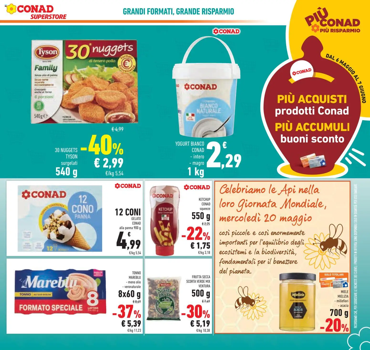 Volantino Conad del 20.05.2026 | Pagina: 11 | Prodotti: Pollo, Ketchup, Panna, Gelato