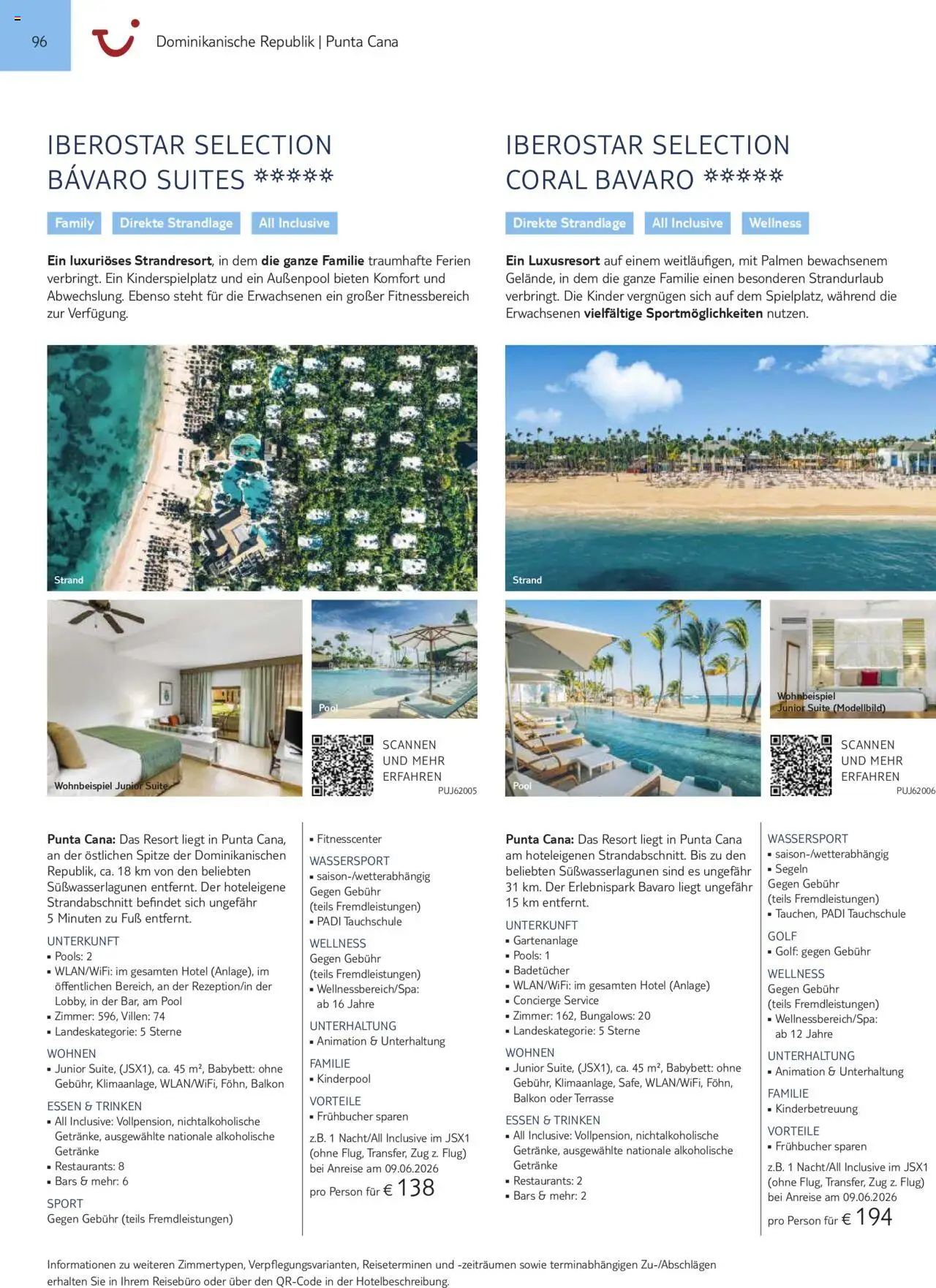 TUI Prospekt Mittelamerika & Karibik 2025/26 – gültig ab 01.11.2025 | Seite: 96 | Produkte: Coral, Babybett