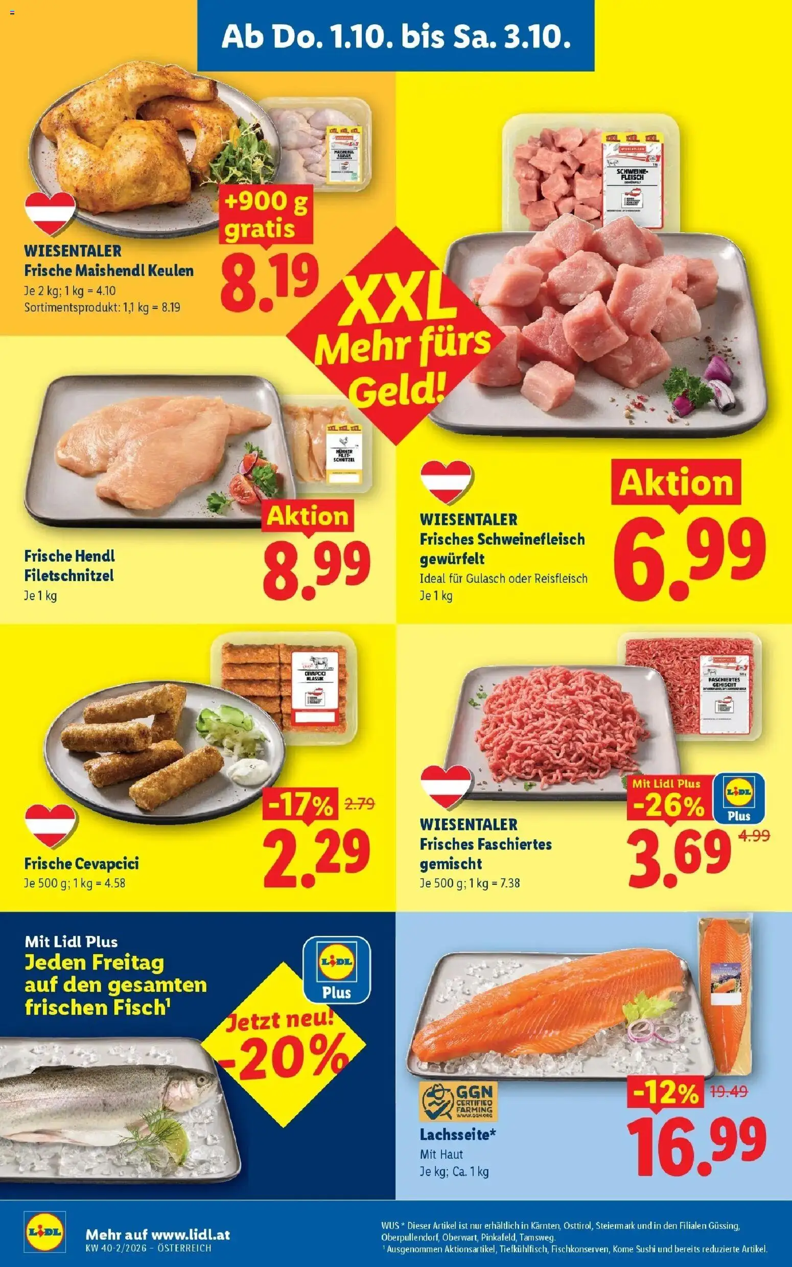 Lidl Flugblatt - Fohnsdorf ab 27.09.2026 - Angebote ab donnerstag | Seite: 6 | Produkte: Schweinefleisch, Fisch