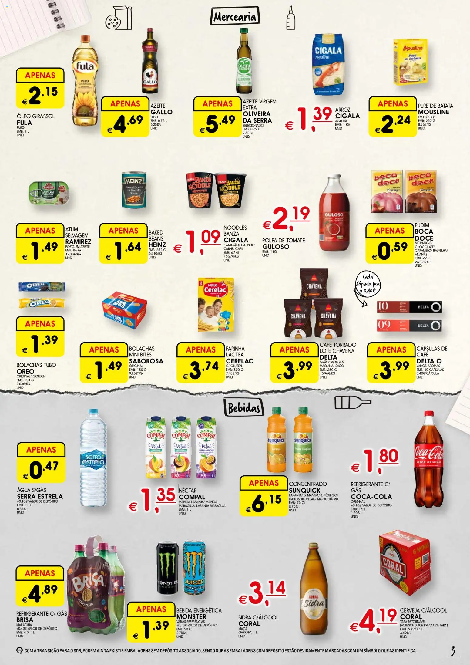 Meu Super folheto Madeira │ válido de 09/07/2026 | Página: 3 | Produtos: Refrigerante, Azeite, Café, Chocolate