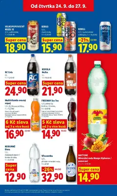 Náhled letáku RC Cola, 2 l, 1 l = 12,45 Kč od 24.09.2026 | Strana: 25