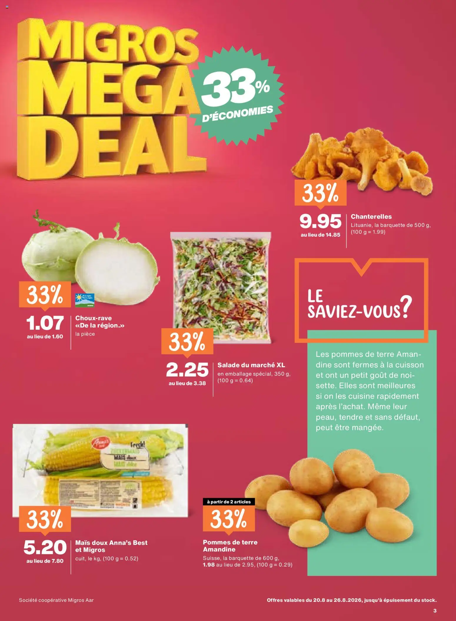 Migros aktionen FR – gültig ab 20.08.2026 | Seite: 3