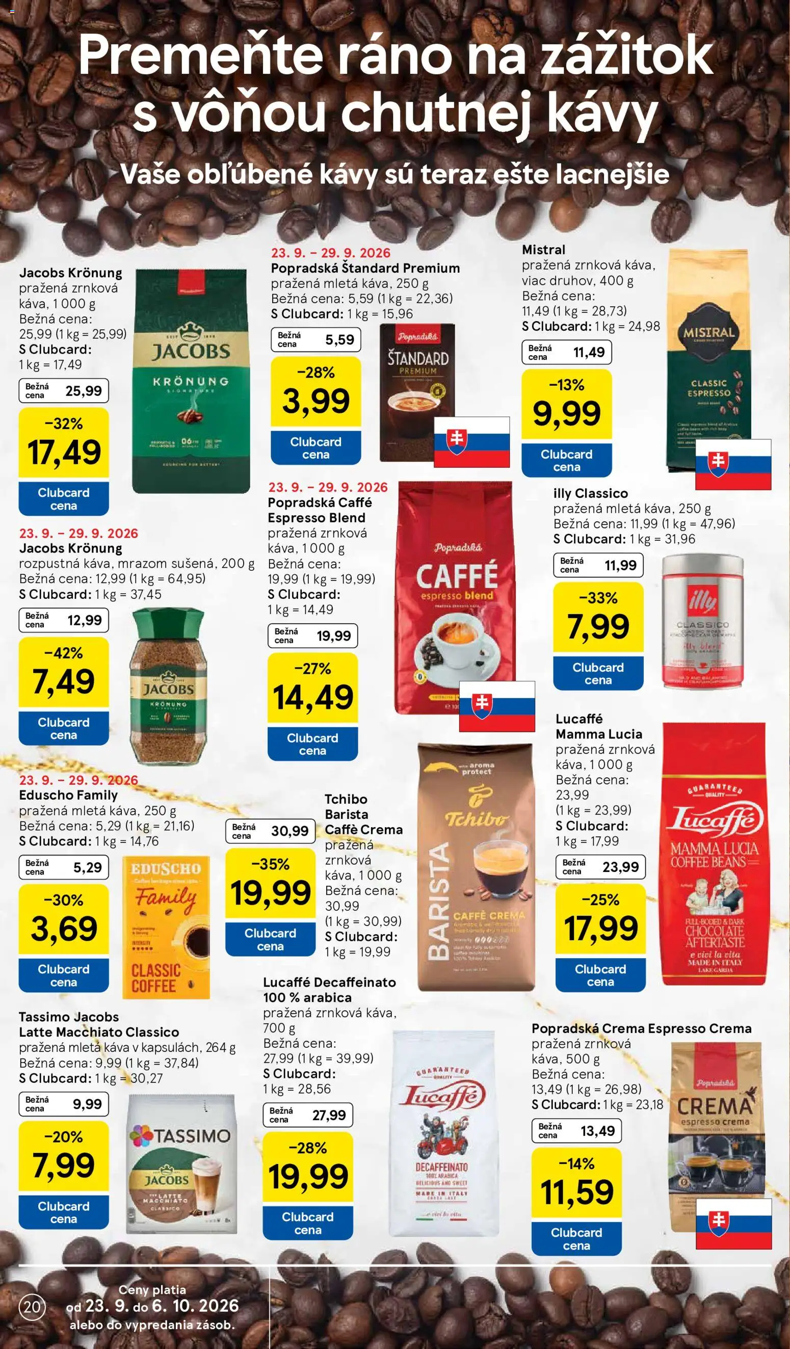 Nové Tesco akcie – leták je platný od 23.09.2026 | Strana: 20