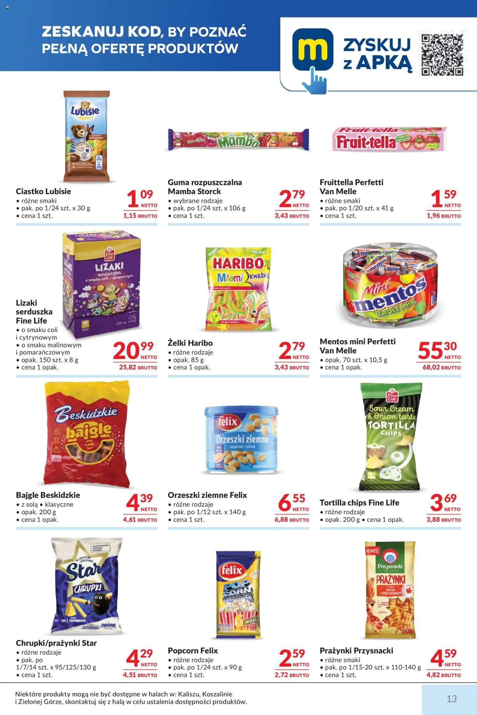 Makro gazetka od 04.08.2026 | Strona: 13 | Produkty: Tortilla chips, Chrupki, Popcorn, Orzeszki