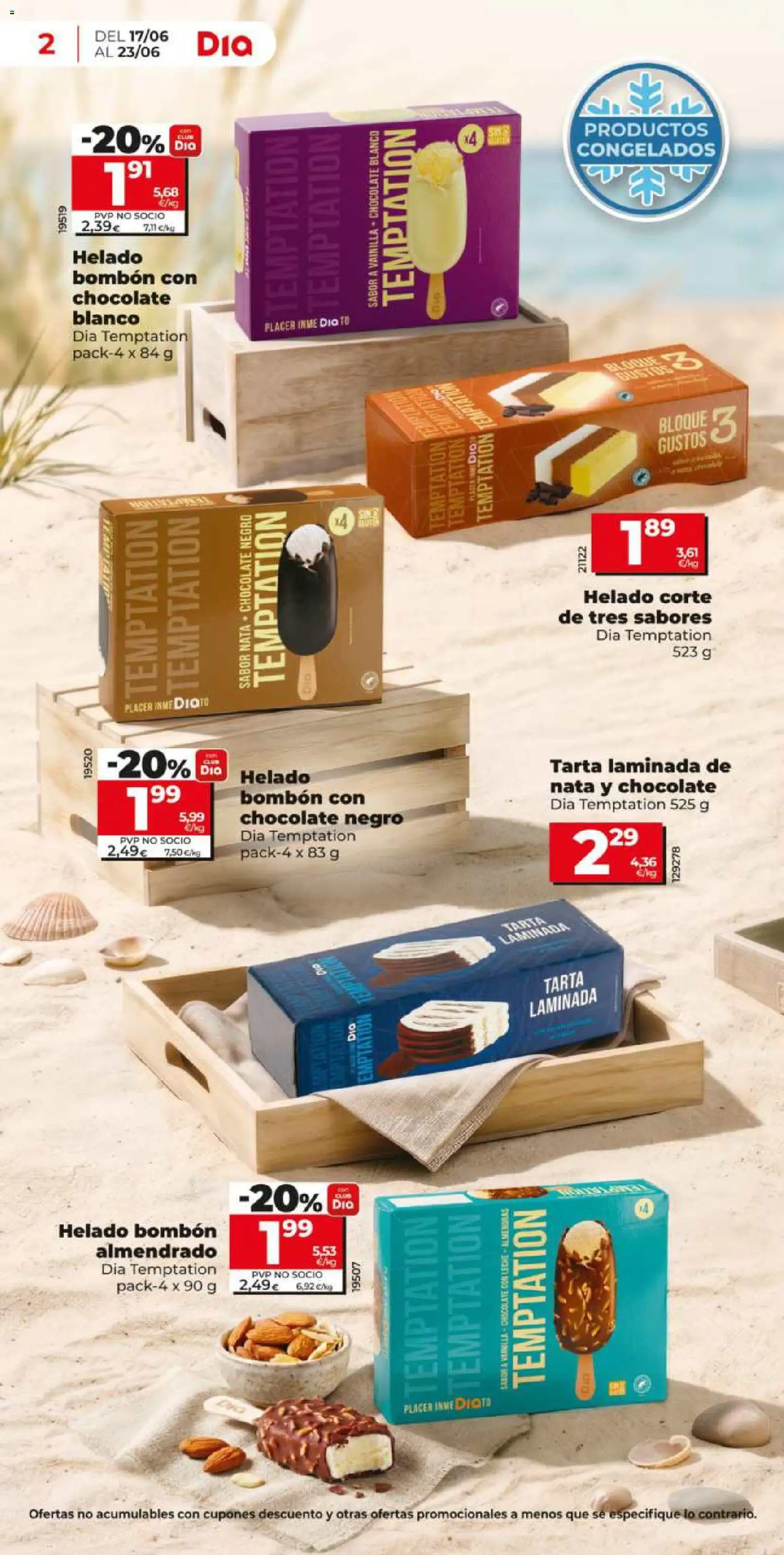 Dia - folleto Market │ válido desde el 17.06.2026 | Página: 2 | Productos: Helado bombón, Chocolate, Helado, Chocolate con leche