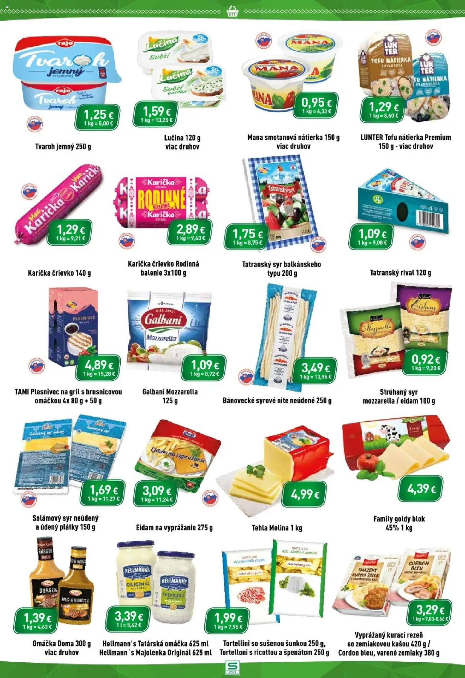 Nové Sintra akcie – leták je platný od 20.08.2026 | Strana: 7 | Produkty: Gril, Eidam, Tvaroh