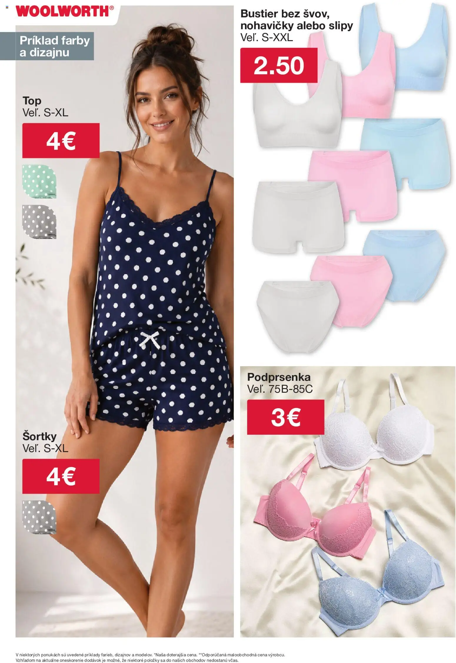 Nové Woolworth akcie – leták je platný od 03.07.2026 | Strana: 7 | Produkty: Nohavičky, Podprsenka, Slipy
