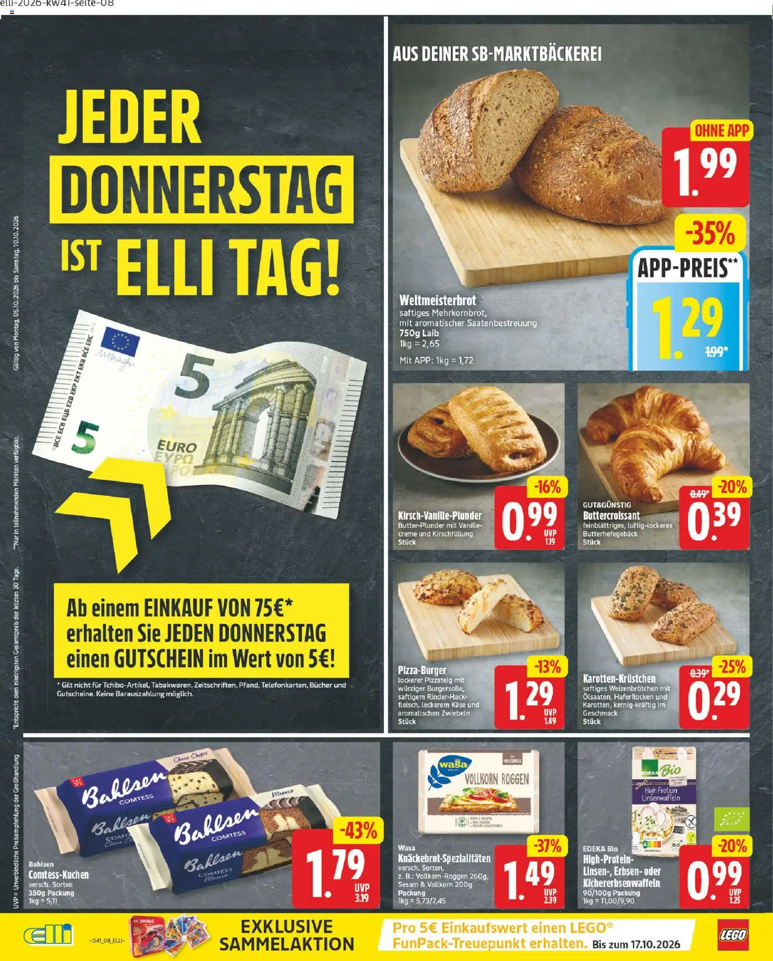 Elli Markt Prospekt Gütersloh – gültig ab 05.10.2026 | Seite: 12 | Produkte: Creme, Vanille, Chips, Erbsen