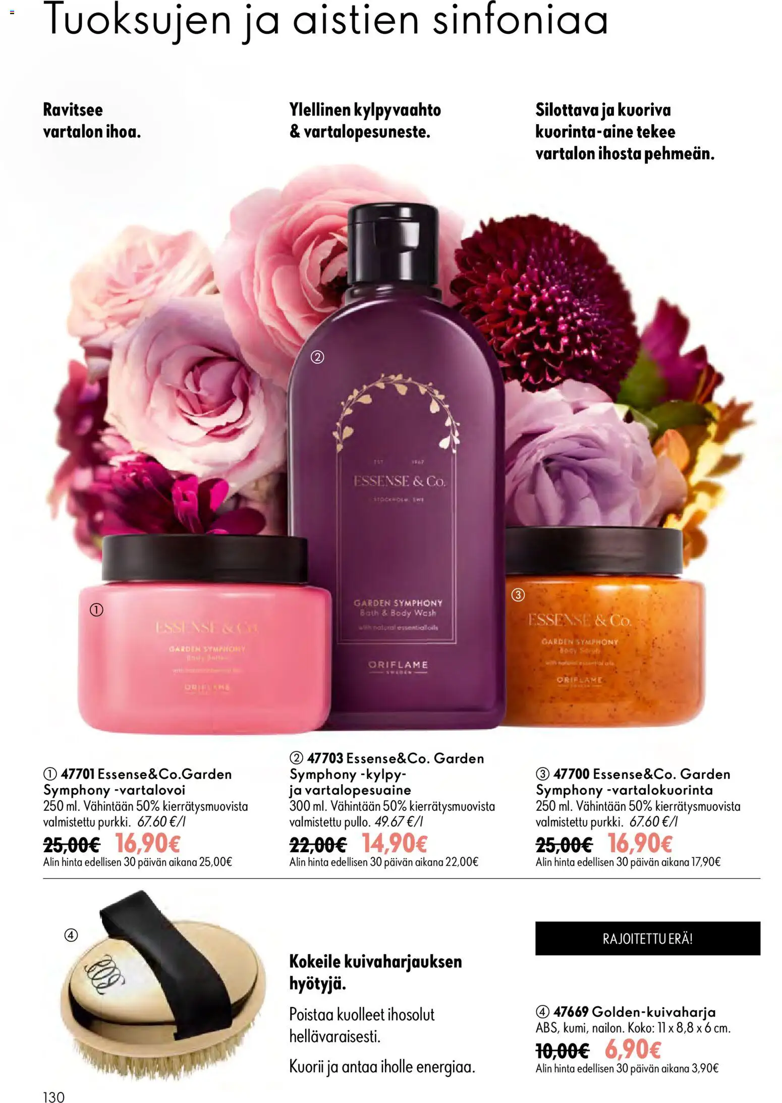 Oriflame tarjoukset – voimassa 16/09/2026 alkaen | Sivu: 130 | Tuotteet: Vartalovoi, Kylpyvaahto, Kylpy