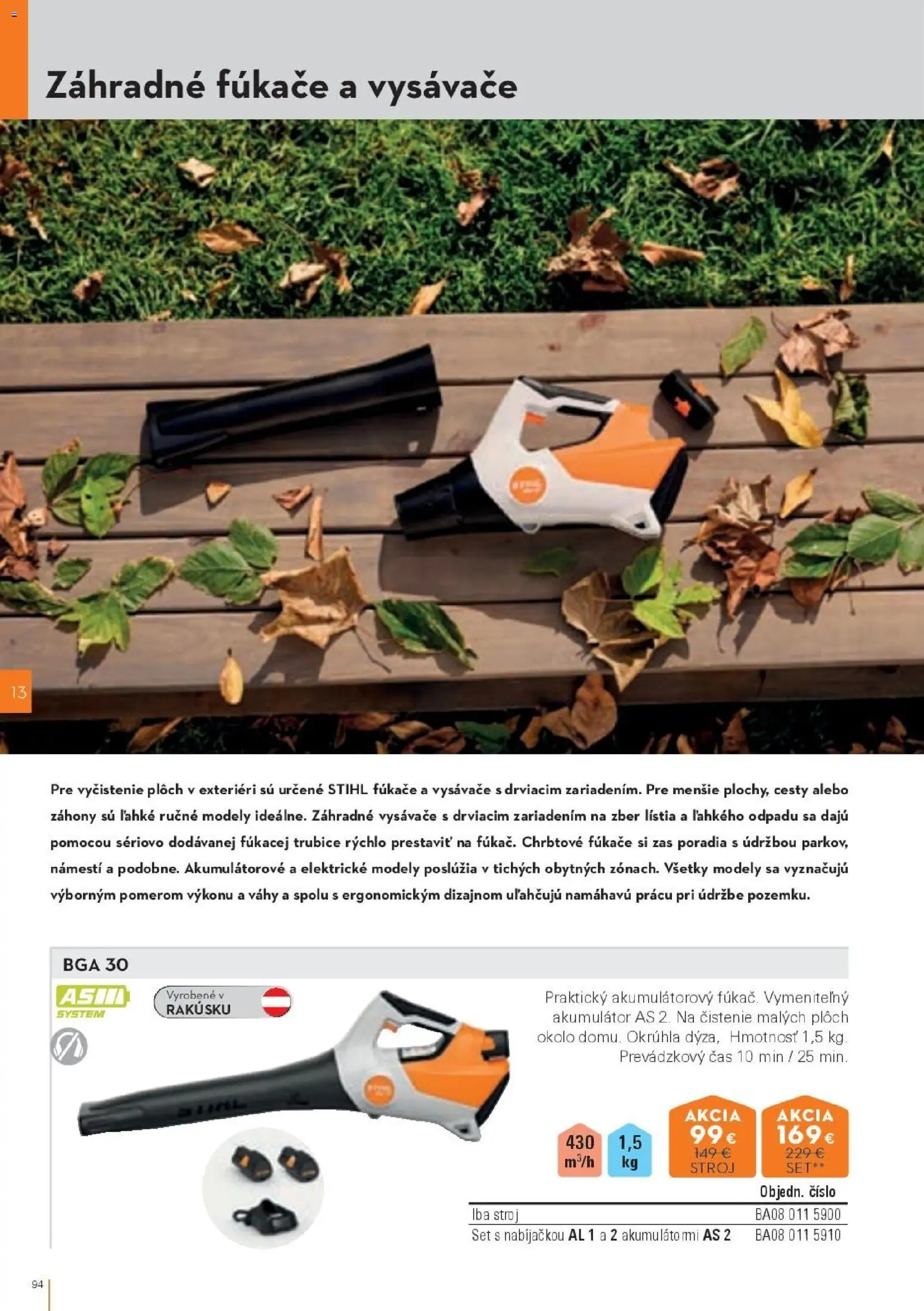 Nové STIHL akcie – leták je platný od 19.08.2026 | Strana: 94 | Produkty: Vysávače, Akumulátor