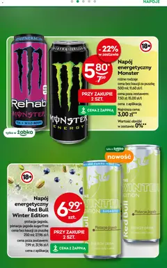Pogląd oferty "Żabka gazetka" - ważna od 23.09.2026 | Strona: 21 | Produkty: Red bull, Napoje, Napój energetyczny, Red bull winter edition
