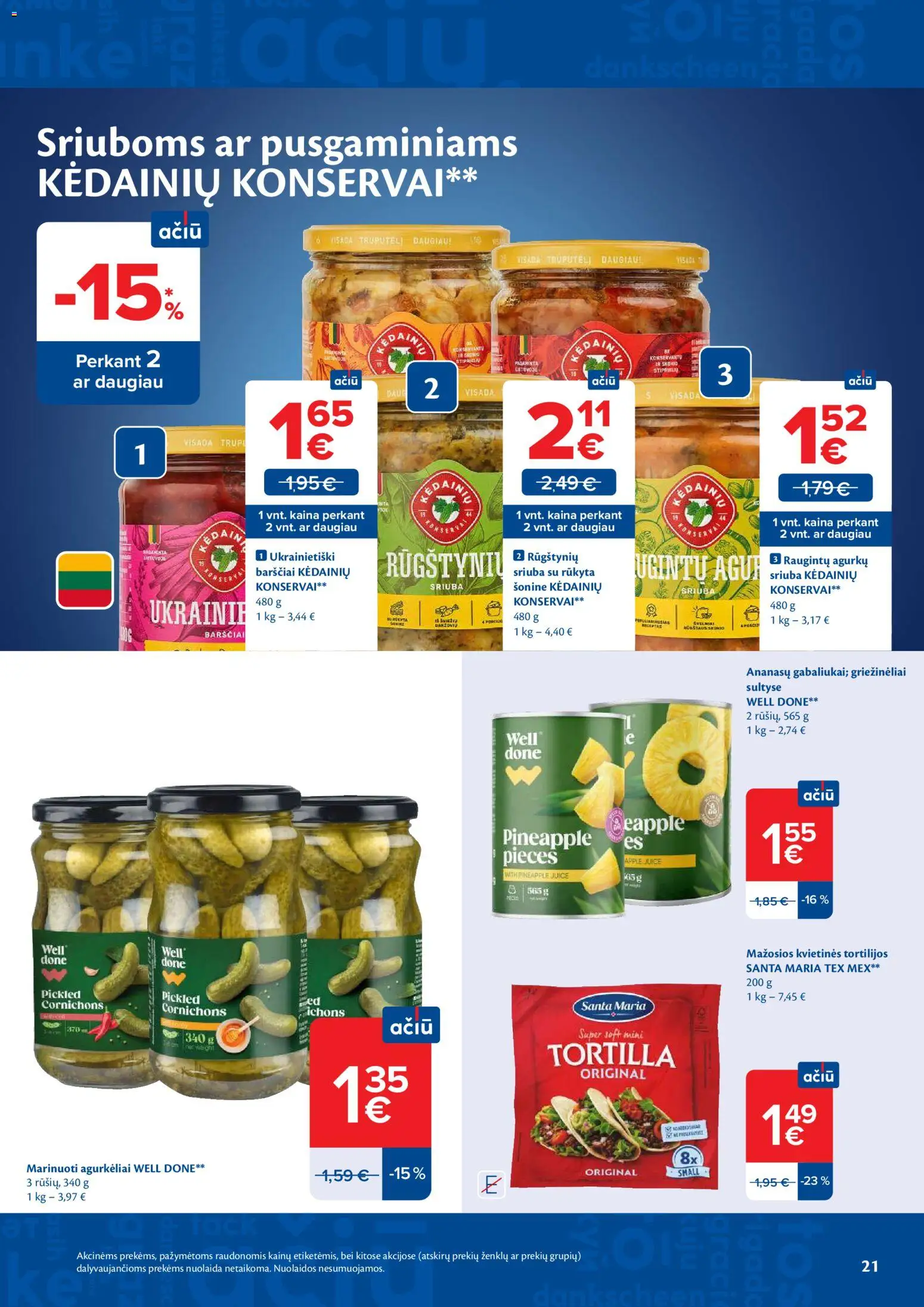 MAXIMA akcijos nuo 26.05.2026 | Puslapis: 21 | Prekių: Konservai
