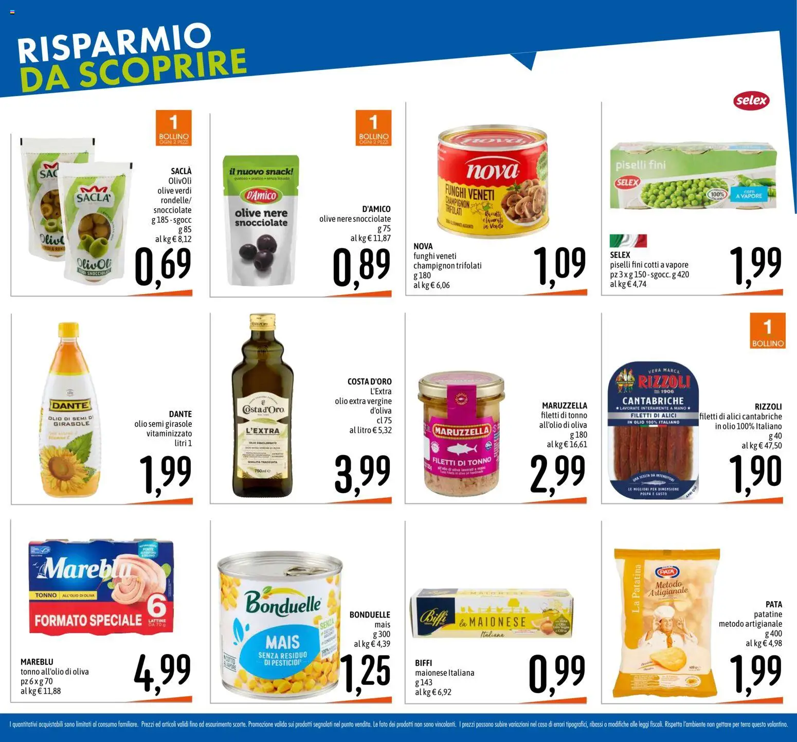 Volantino Emisfero del 06/08/2026 | Pagina: 2 | Prodotti: Patatine, Maionese, Olio, Mais
