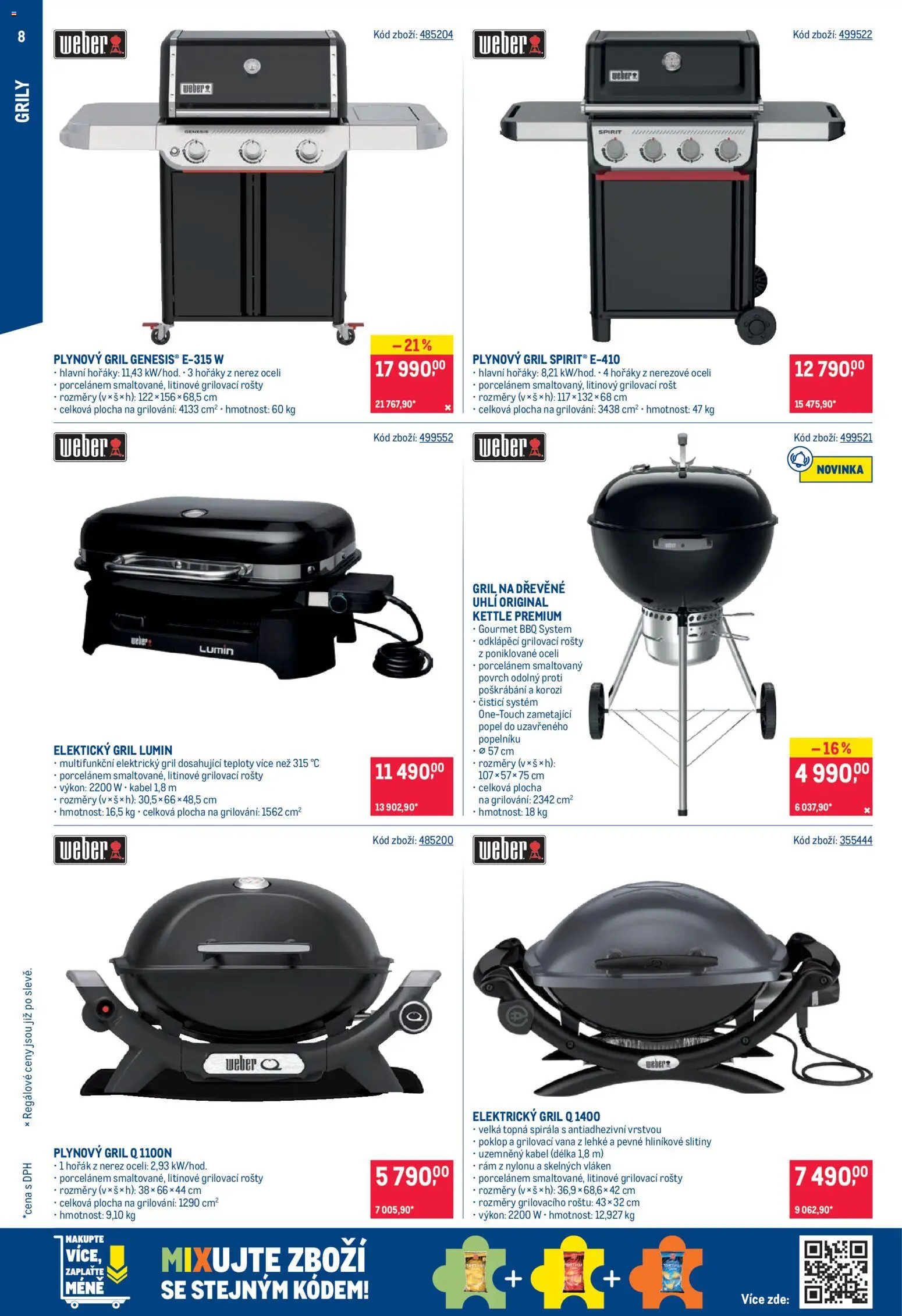 Makro leták - Letní sezona od 20.05.2026 | Strana: 8 | Produkty: Grilování, Kabel, Gril, Vana