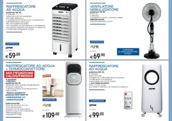 Anteprima del volantino Brico OK volantino Ventilatori e Condizionatori valido a partire dal 05.03.2026 | Pagina: 8 | Prodotti: Schermo, Ventilatore, Tubo, Nebulizzatore
