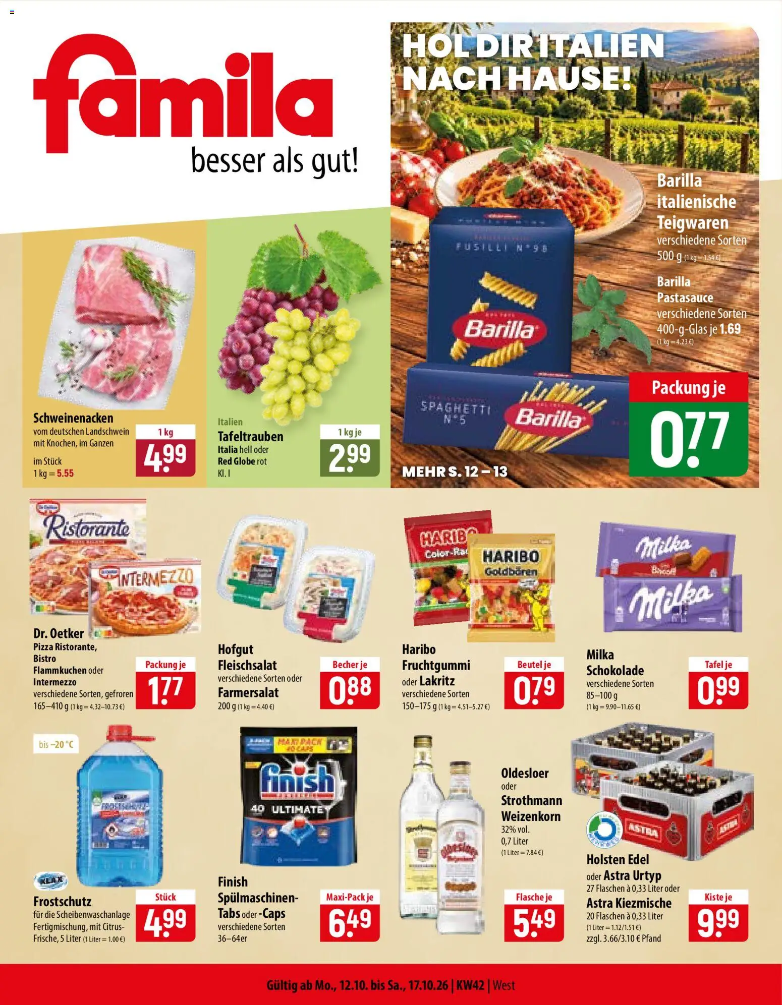 Famila Prospekt – gültig ab 12.10.2026 | Seite: 1