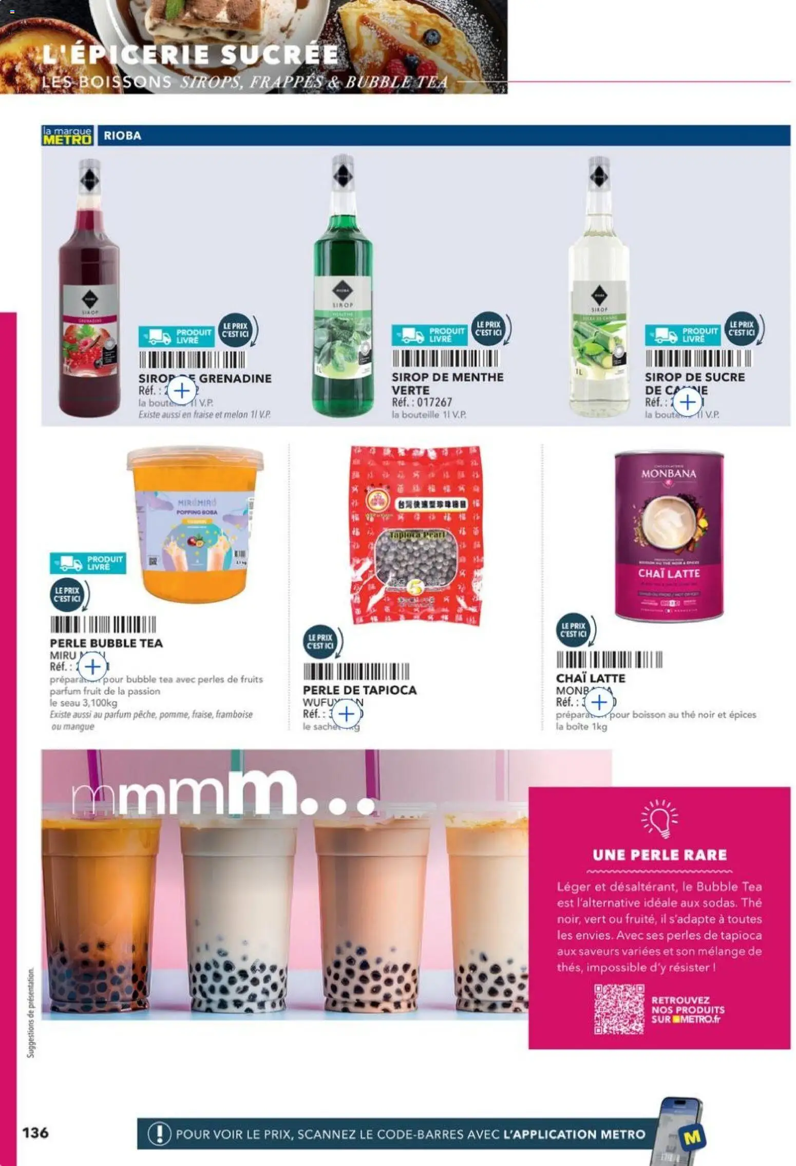 {H1} | Page: 136 | Produits: Sucre, Framboise, Fruit de la passion, Livre