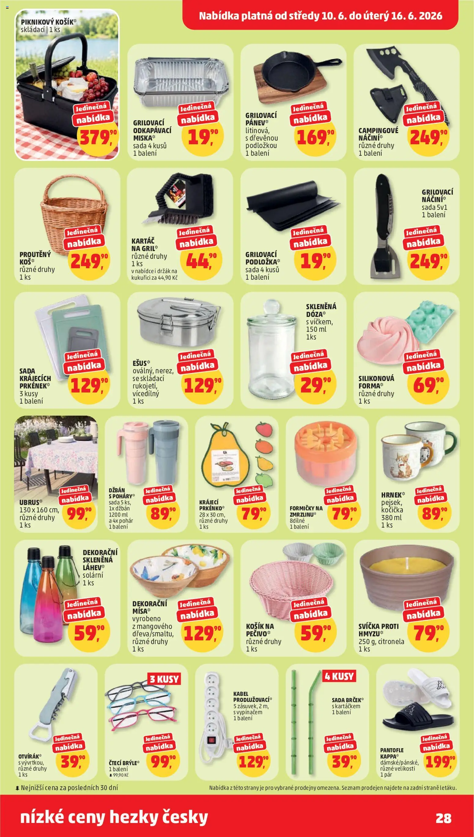 Penny Market leták od 10.06.2026 | Strana: 28 | Produkty: Kabel, Gril, Svíčka, Kartáč