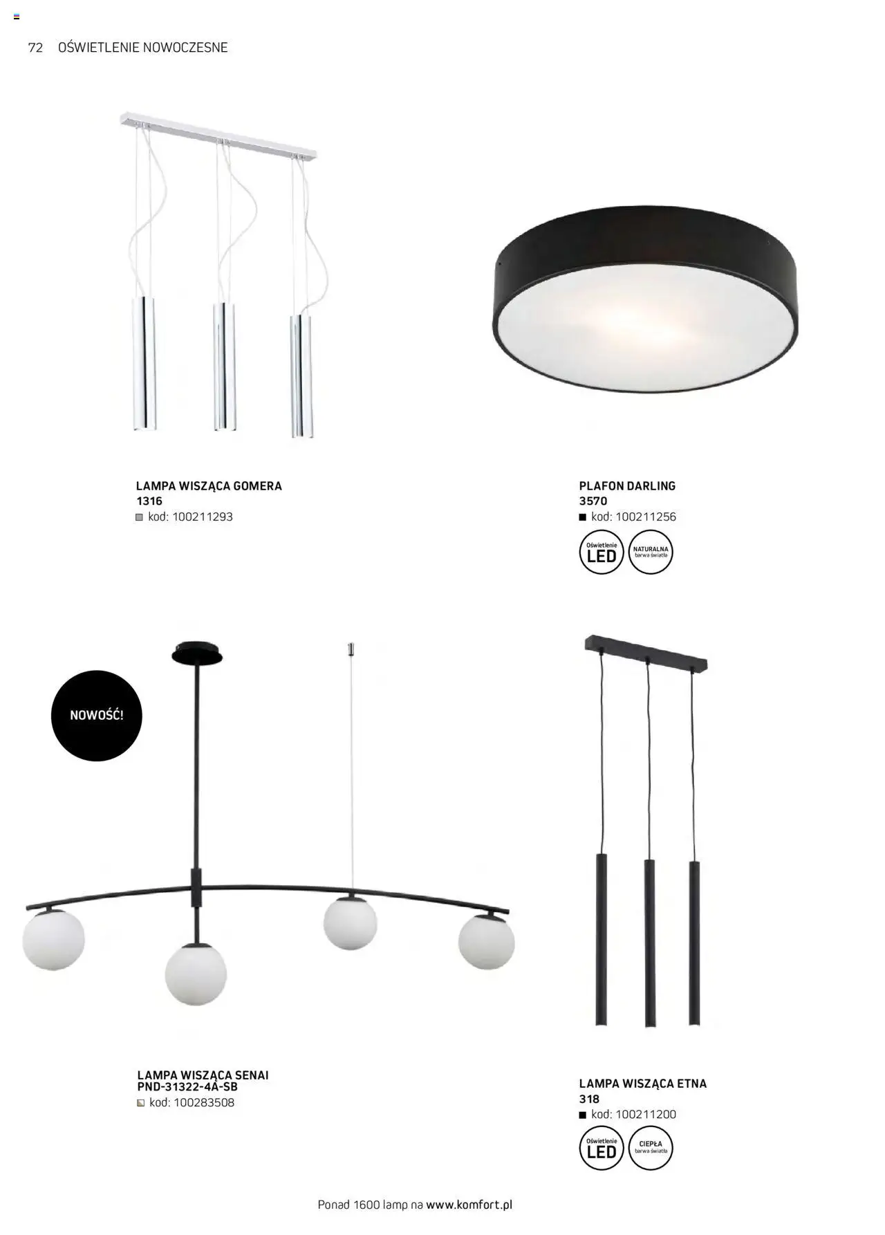 Komfort Gazetka - Katalog Meble od 01.09.2024 | Strona: 72 | Produkty: Lampa