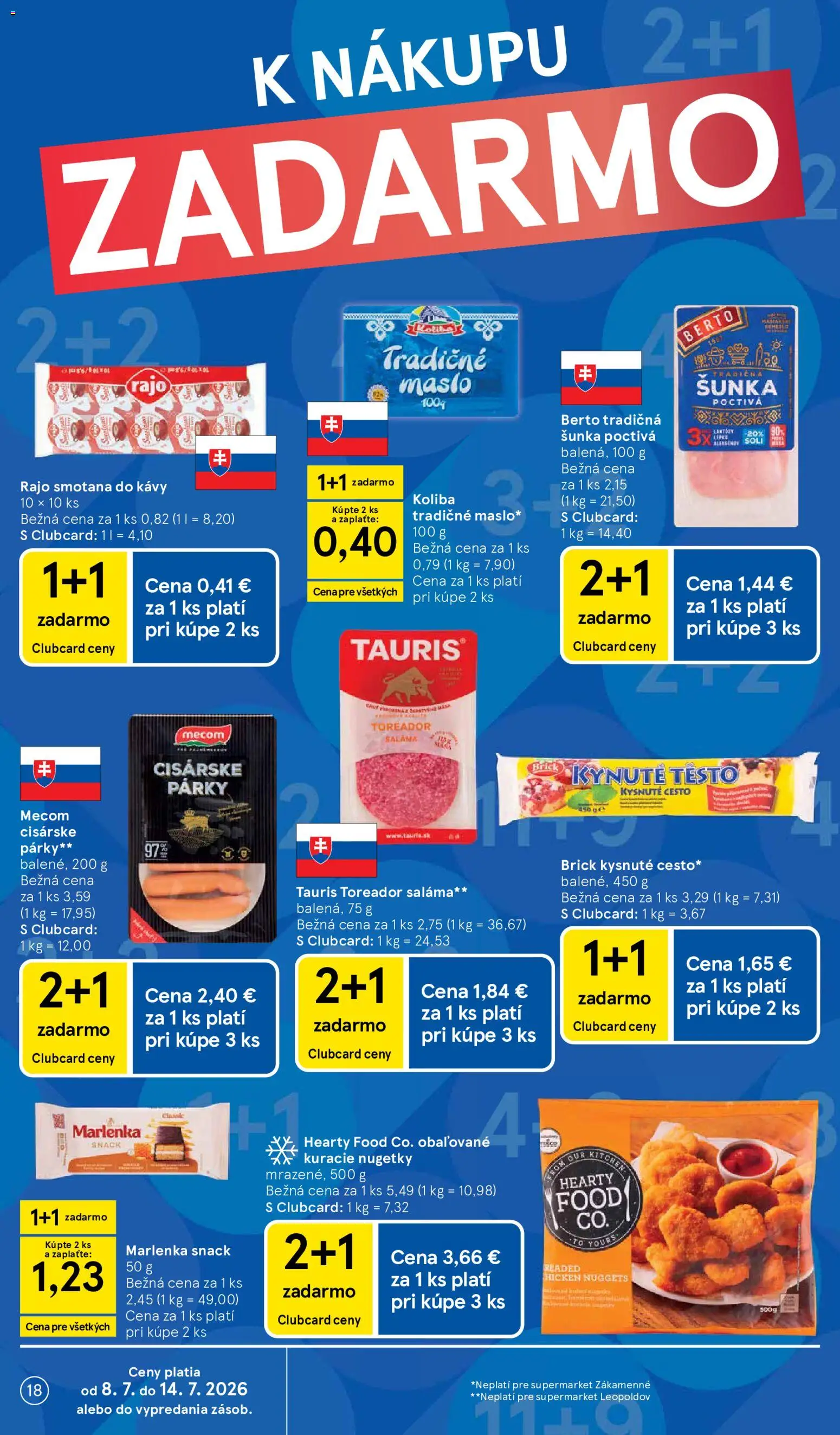 Nové Tesco akcie – leták je platný od 08.07.2026 | Strana: 18