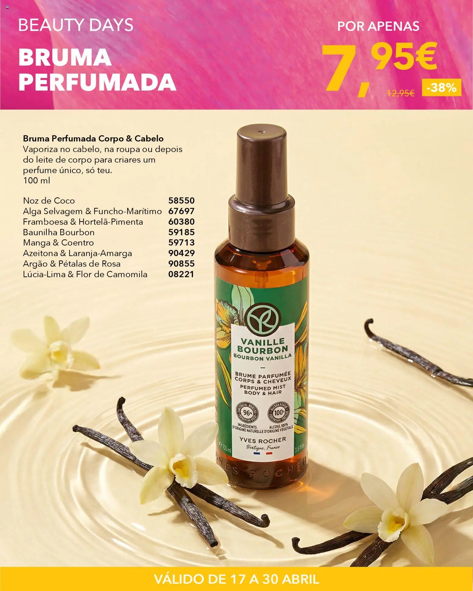 Yves Rocher Beauty days  │ válido de 17.04.2026 | Página: 21 | Produtos: Perfume, Leite