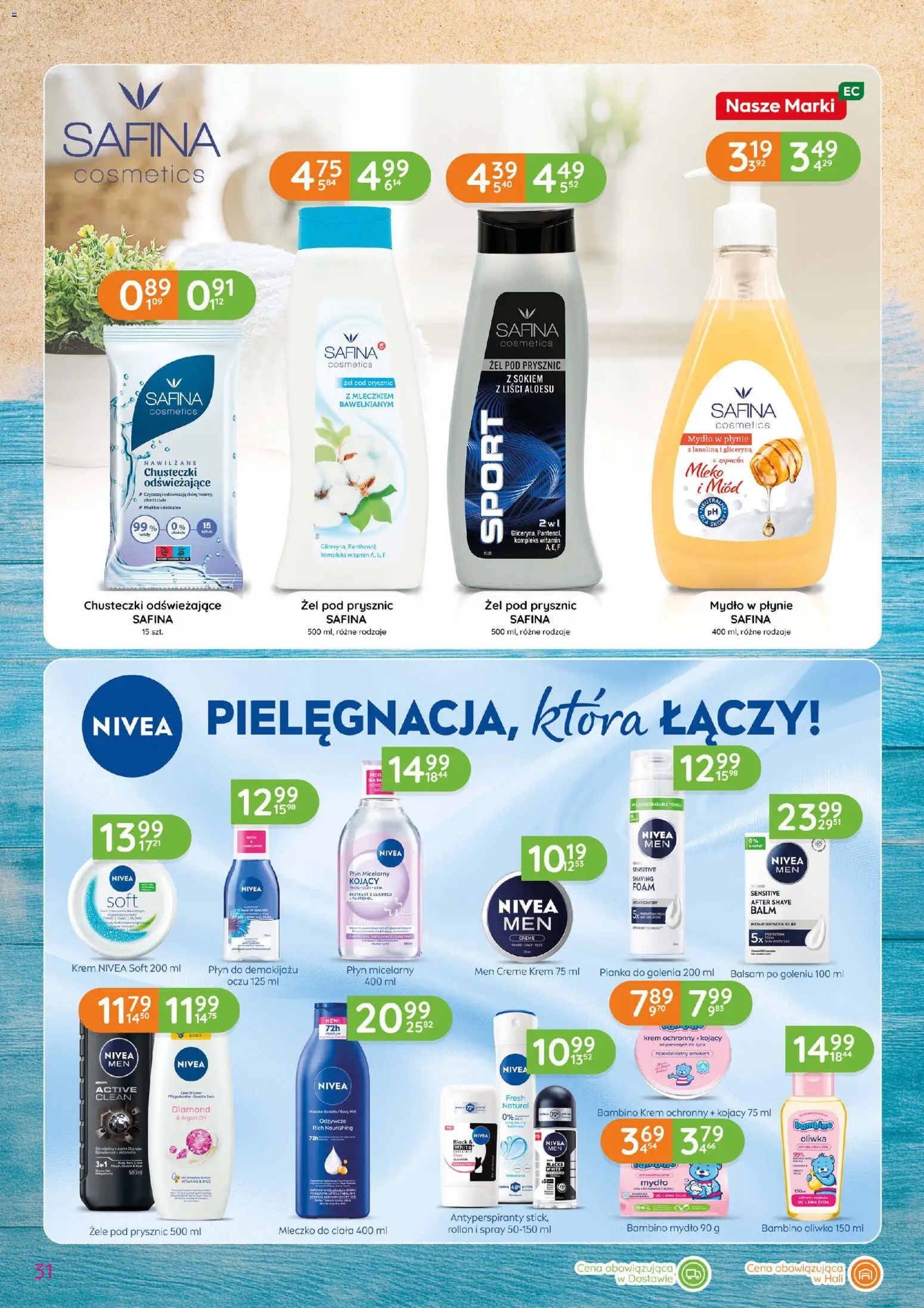Eurocash gazetka - Katalog Chemiczny od 02.07.2026 | Strona: 31 | Produkty: Mleko, Pianka do golenia, Żel pod prysznic, Krem
