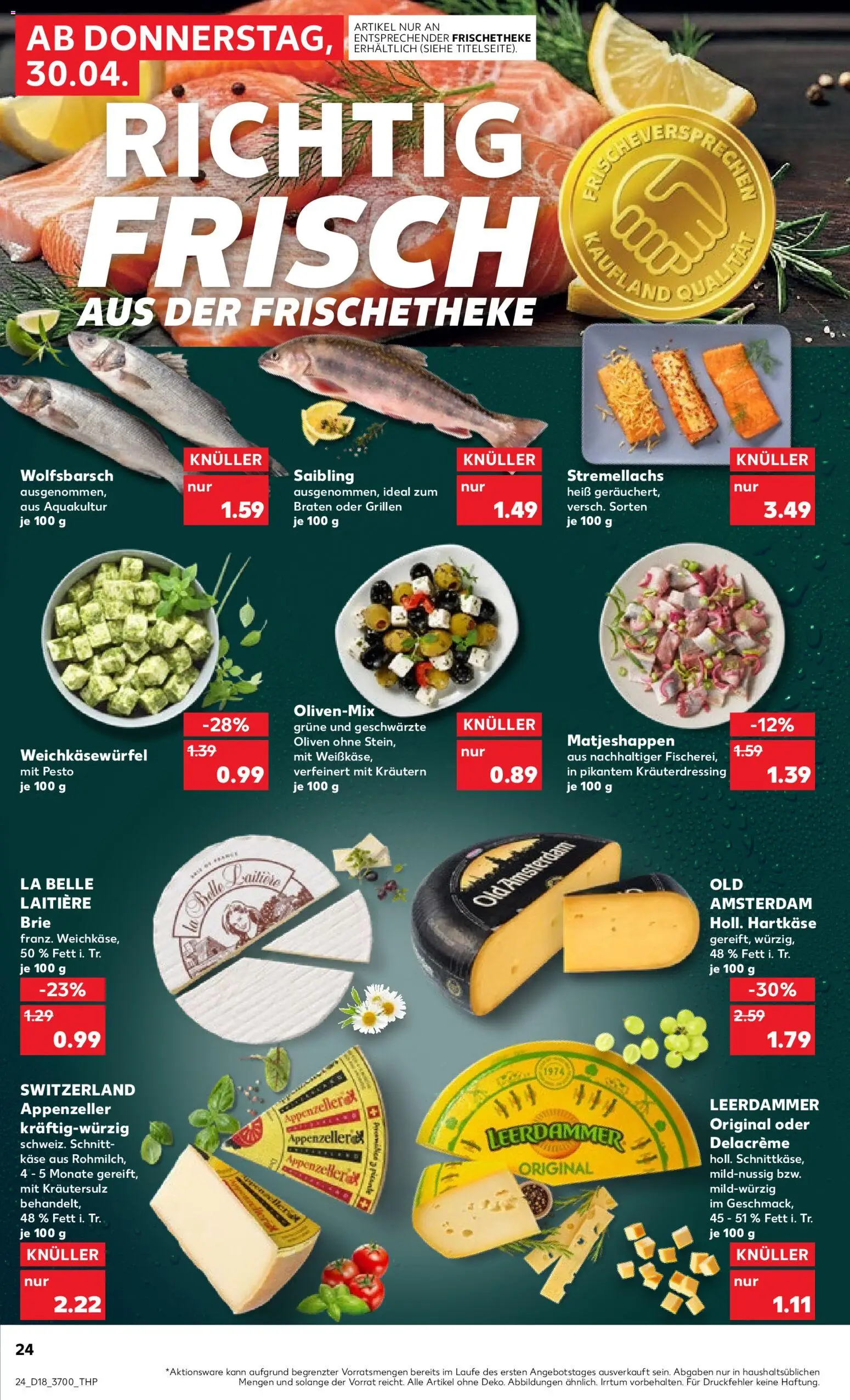 Kaufland Prospekt Rostock	 – gültig ab 30.04.2026 | Seite: 24 | Produkte: Käse, Leerdammer