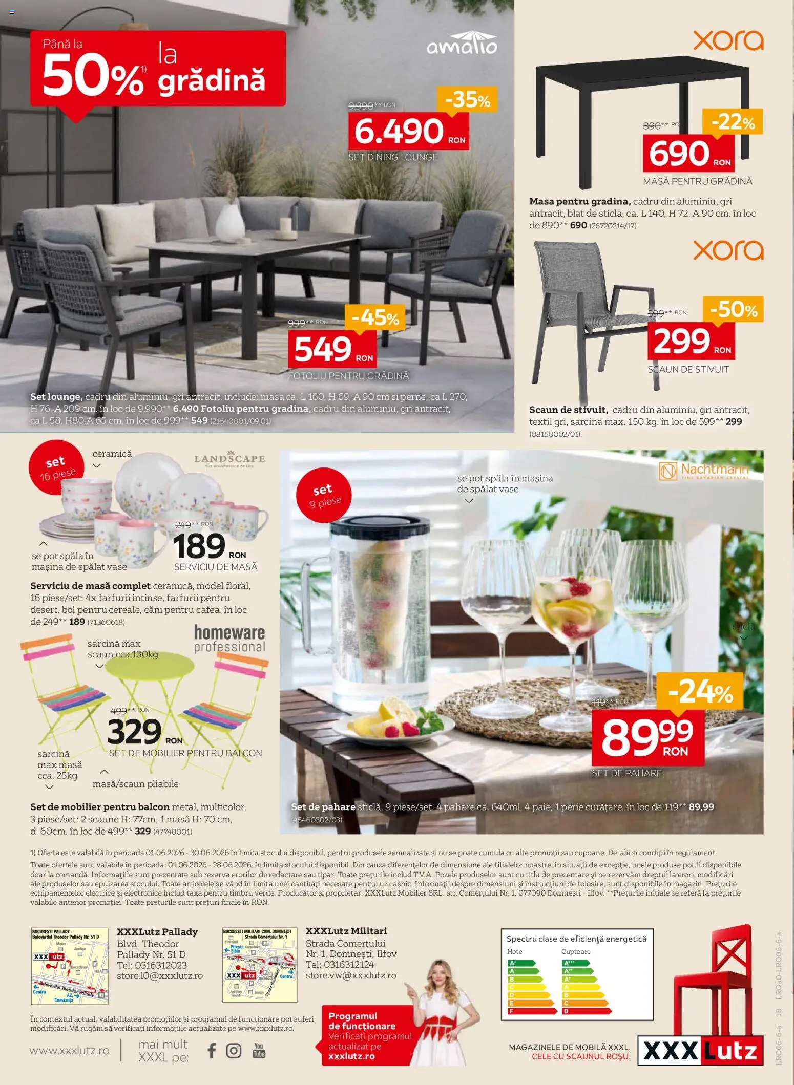 Noul catalog XXXLutz – valabil de la 01.06.2026 | Pagină: 18 | Produse: Mașină De Spălat, Mașină De Spălat Vase, Bol, Masă