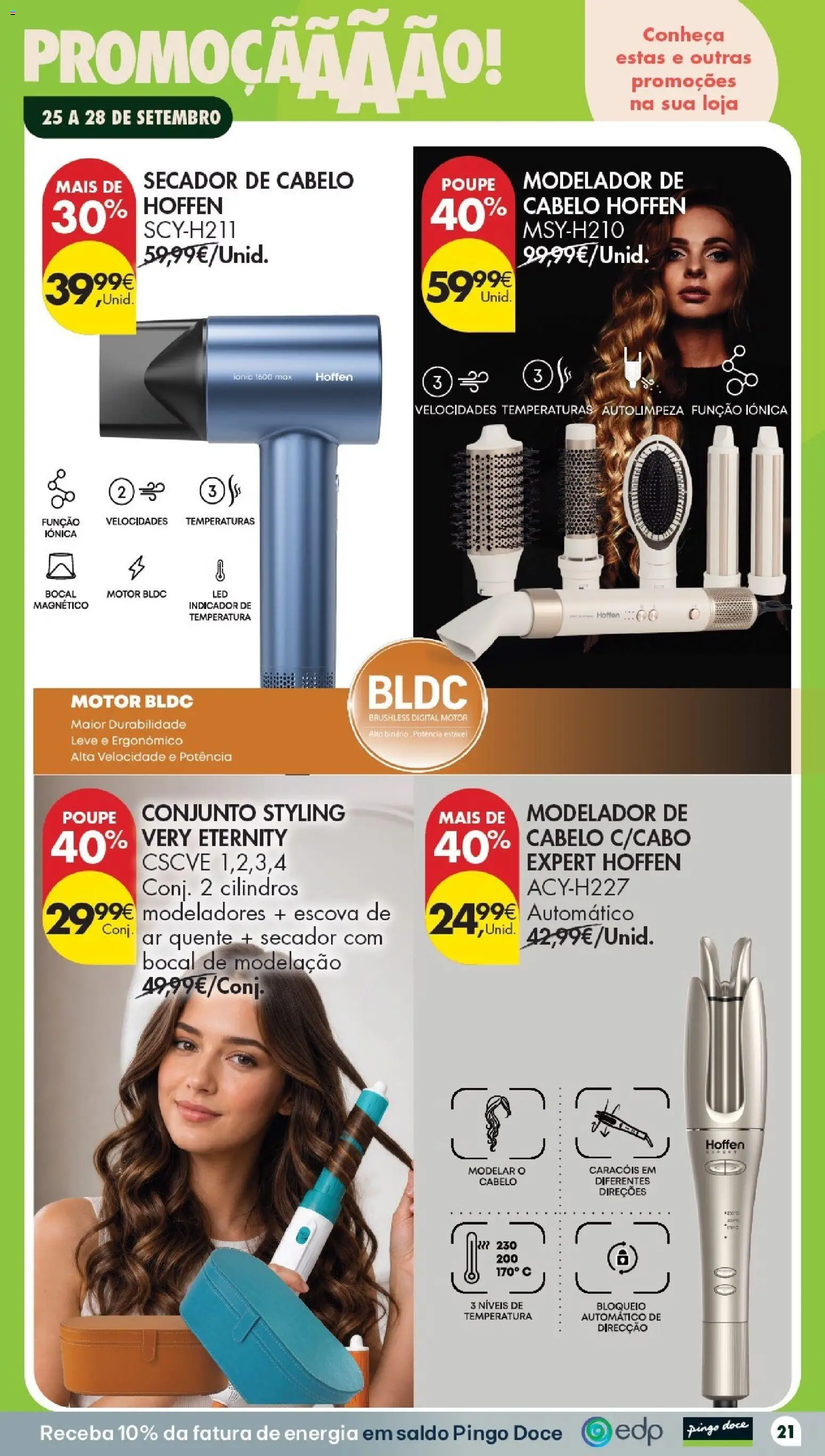 Pingo Doce Poupe este Fim de Semana │ válido de 25/09/2026 | Página: 21 | Produtos: Secador, Secador de cabelo
