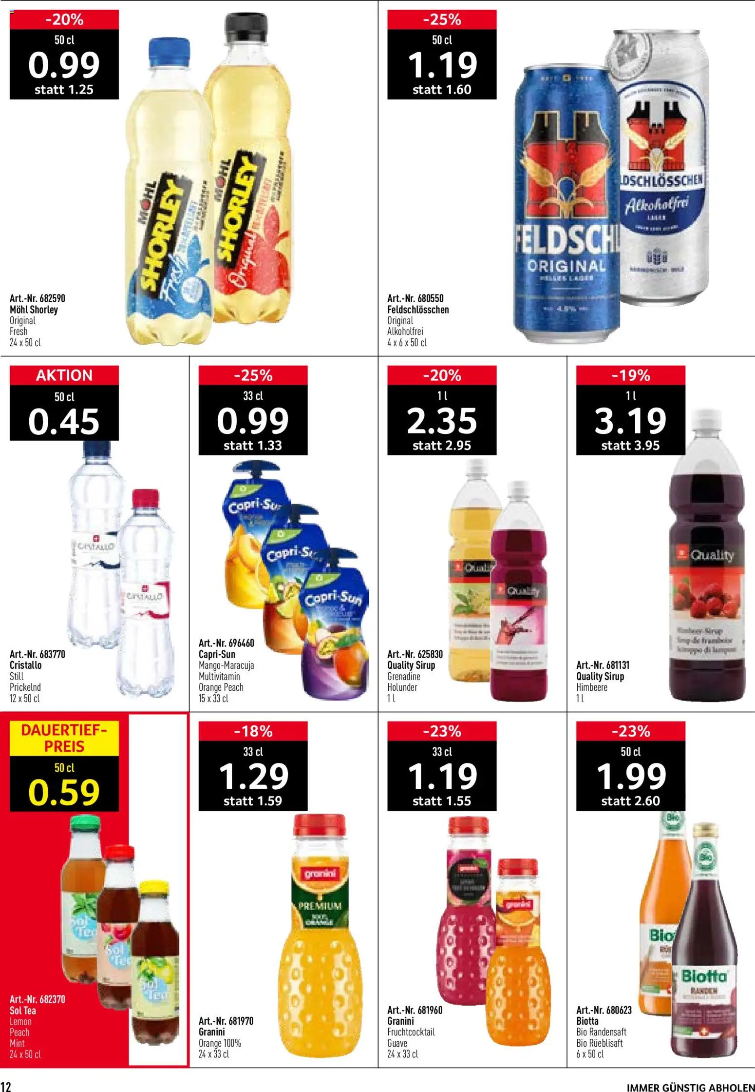 Prodega aktionen Bäckerei – gültig ab 12.10.2026 | Seite: 12 | Produkte: Sirup, Himbeere