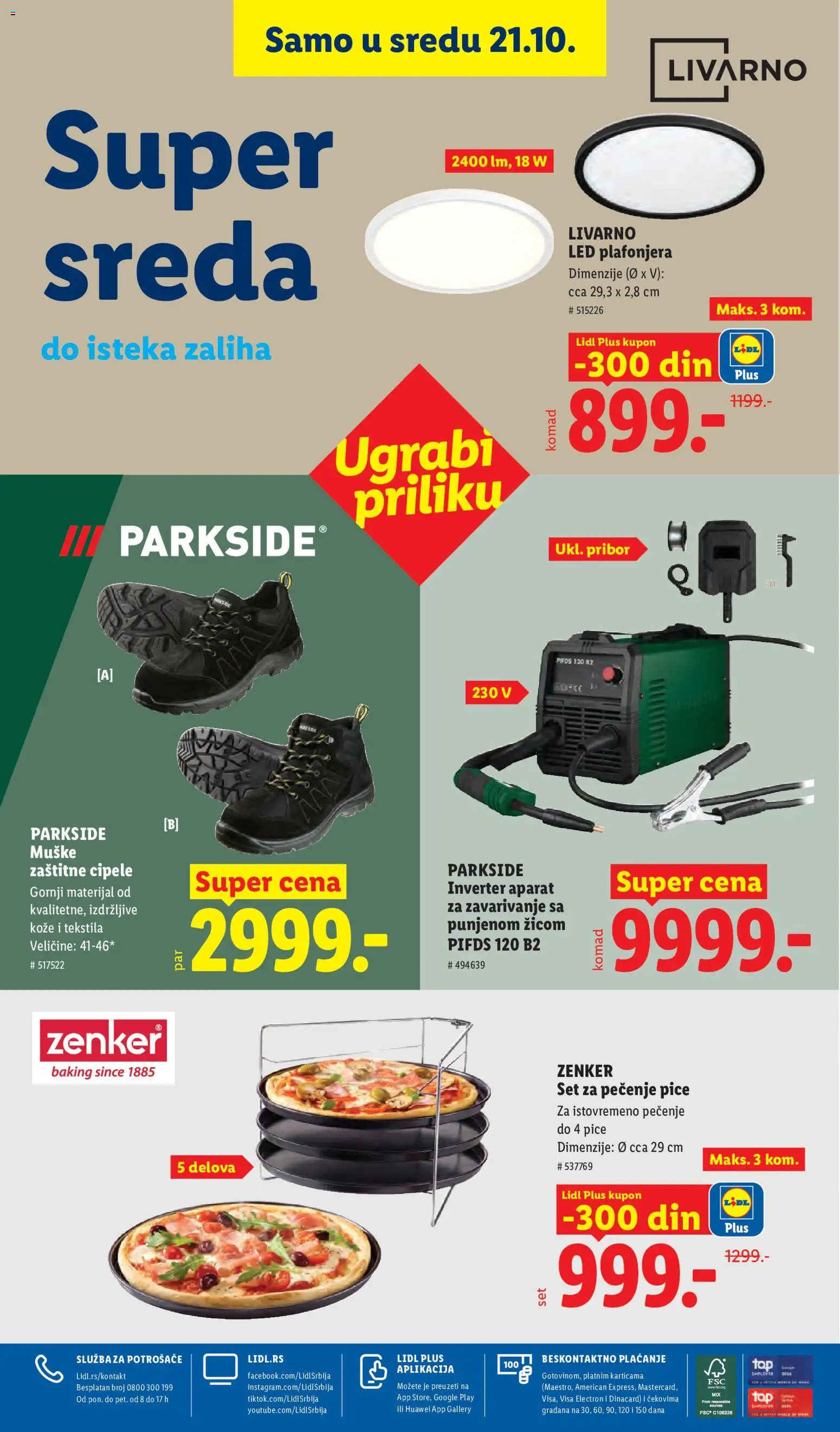 Lidl katalog - važi od 15.10.2026 | Strana: 102 | Proizvode: Parkside, Led, Cipele, Piće