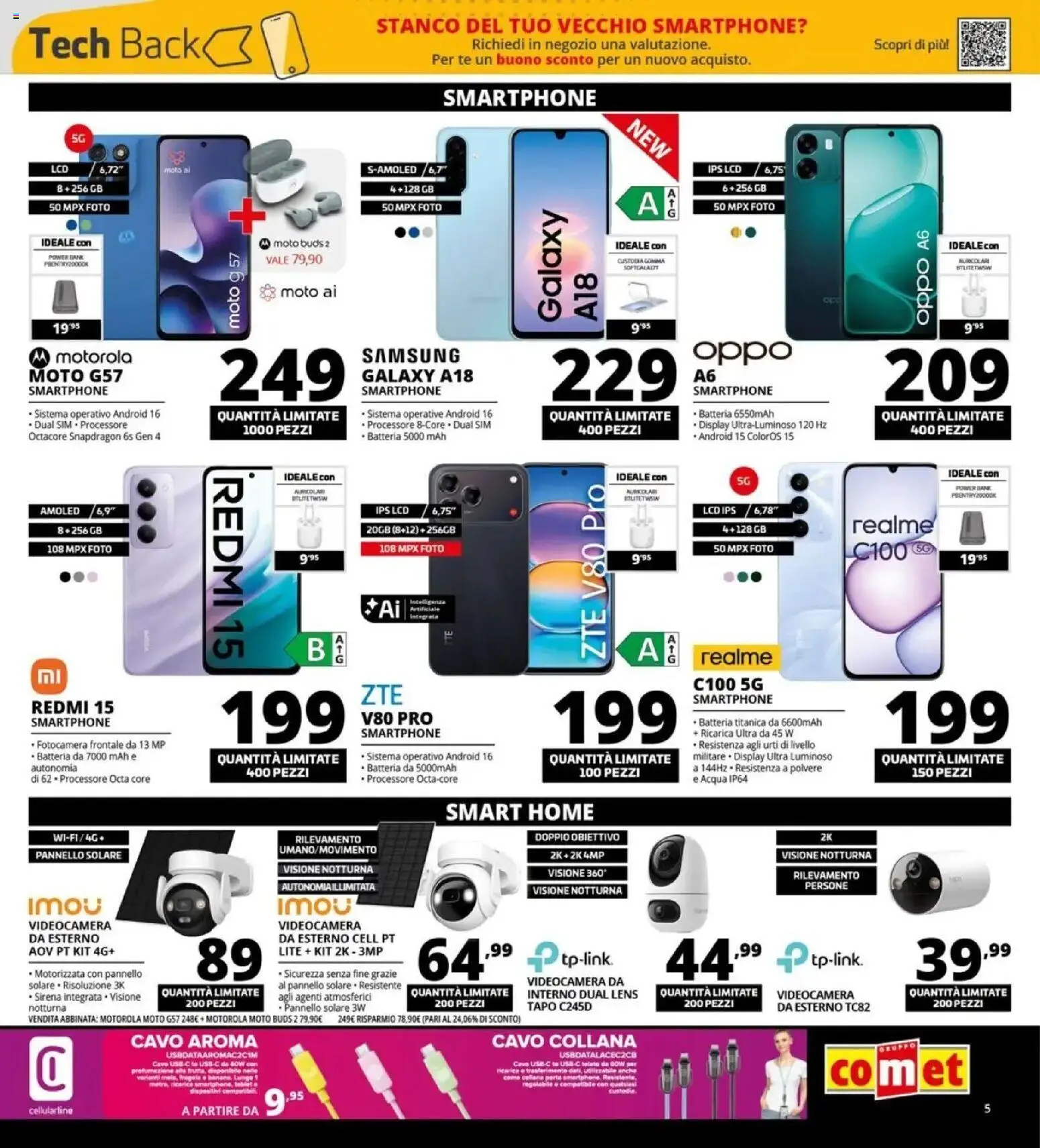 Nuovo Comet Black Friday dal 29/10/2026 > offerte anteprima 🛍️ | Pagina: 5 | Prodotti: Power bank, Smartphone, Collana, Batteria