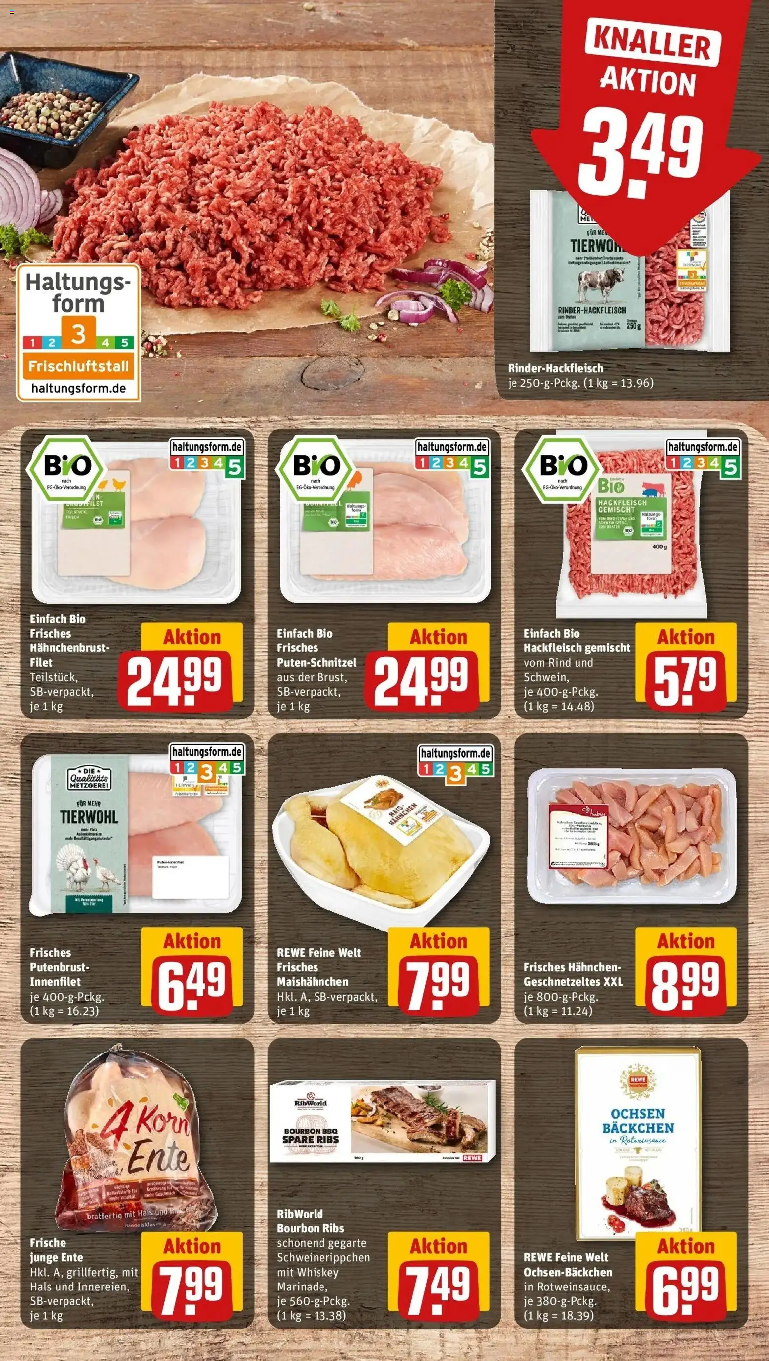 REWE Prospekt ab 28.09.2026 zum Blättern » Angebote | Seite: 15 | Produkte: Spare ribs, Bourbon, Ente, Hahnchenbrust