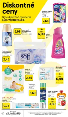 Tesco leták platný od 17.06.2026 | Strana: 8 | Produkty: Wc, Vanish, Toaletný papier, Sunar